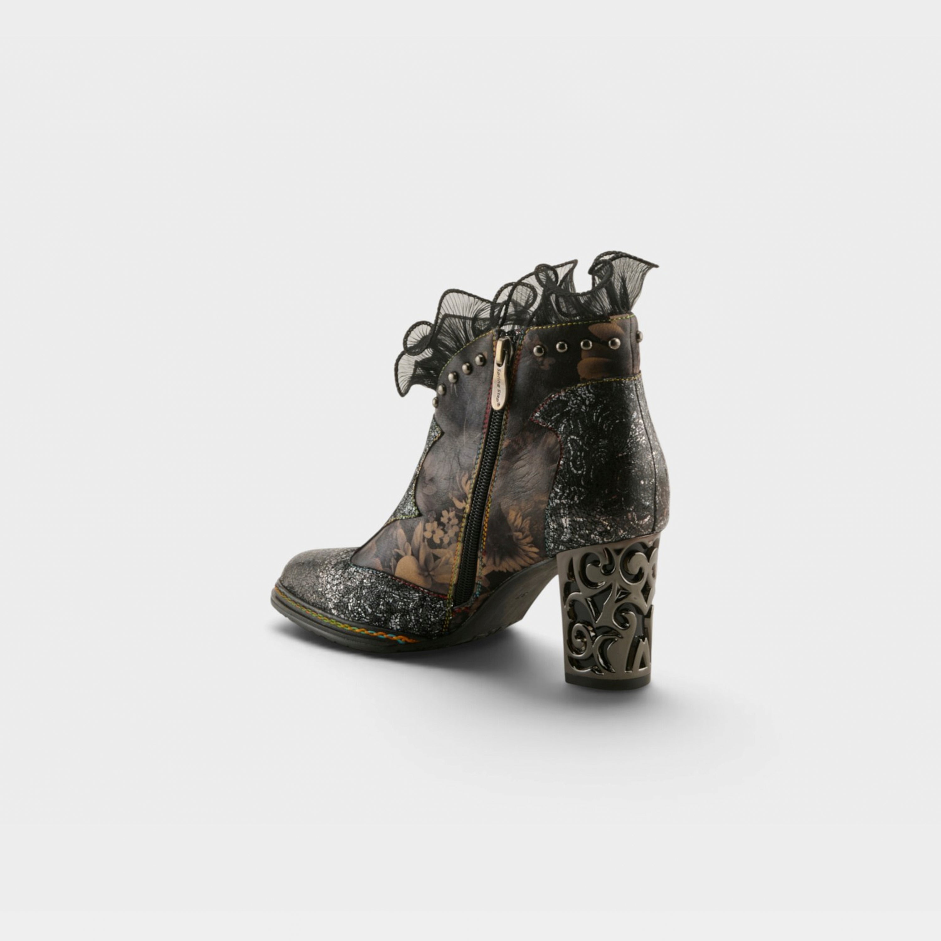 L'Artiste Razzy boots in Black Multi, alternate angle view