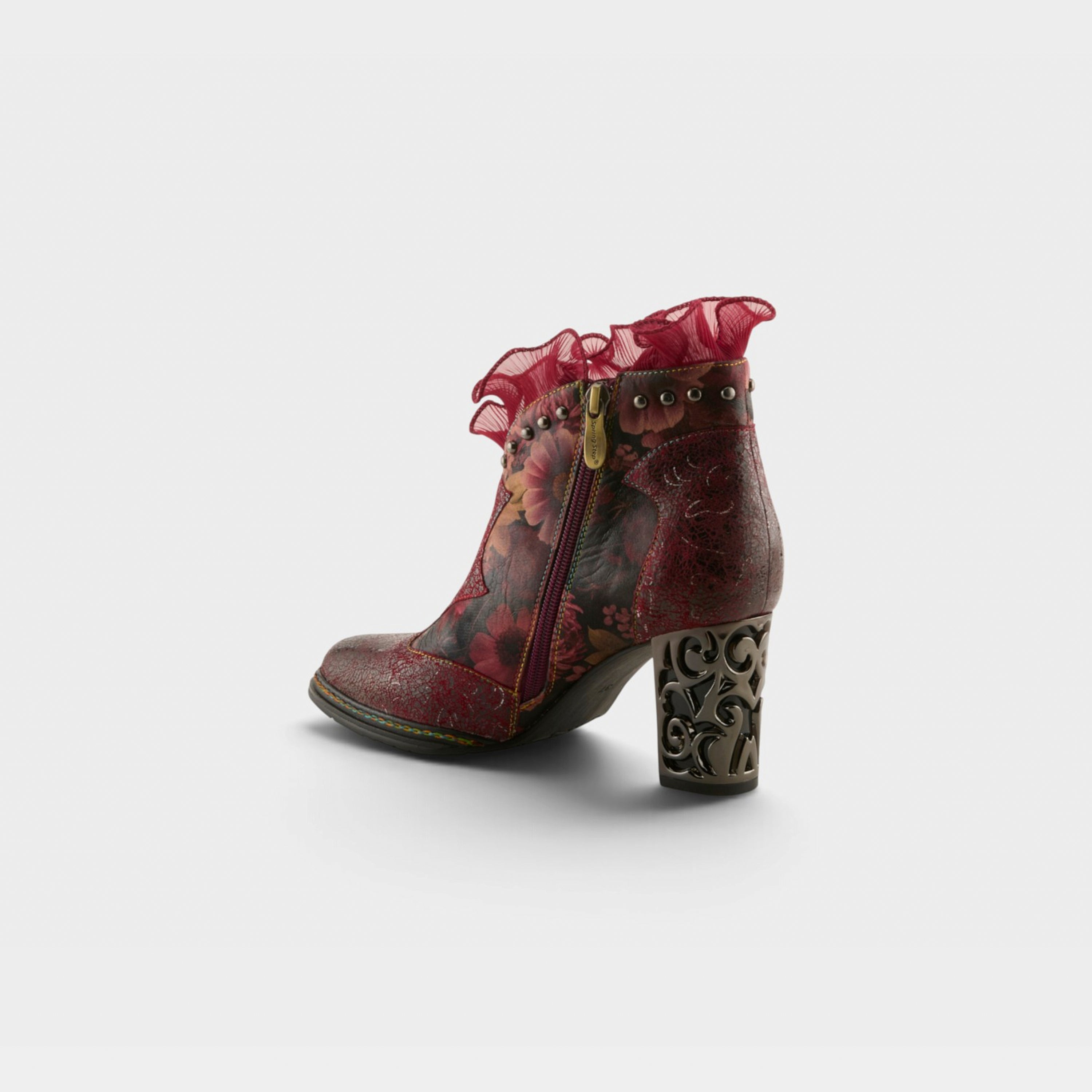 L'Artiste Razzy boots in Bordeaux Multi, alternate angle view