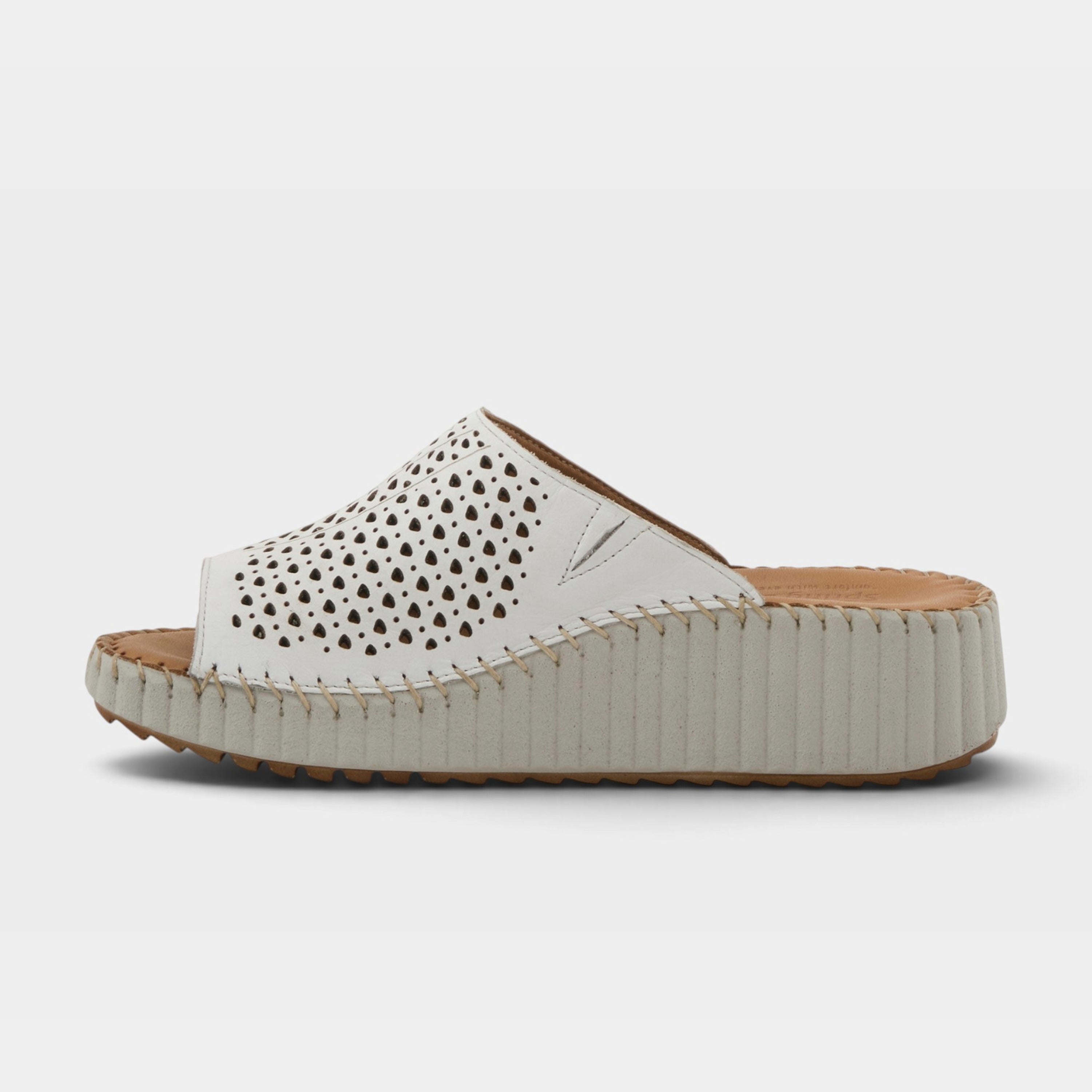 Spring Step Rhydian White Casual Sandal