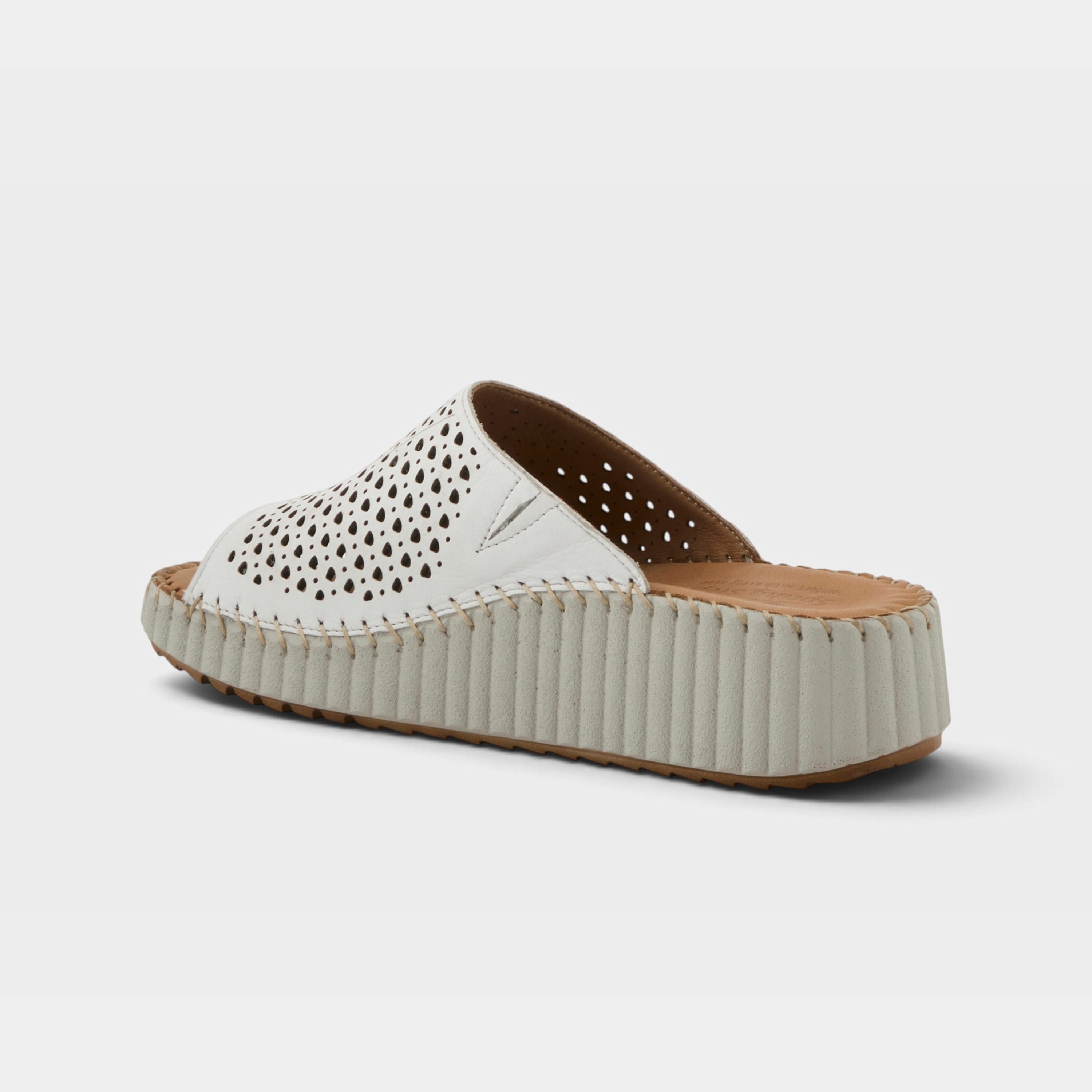 Spring Step Rhydian White Casual Sandal