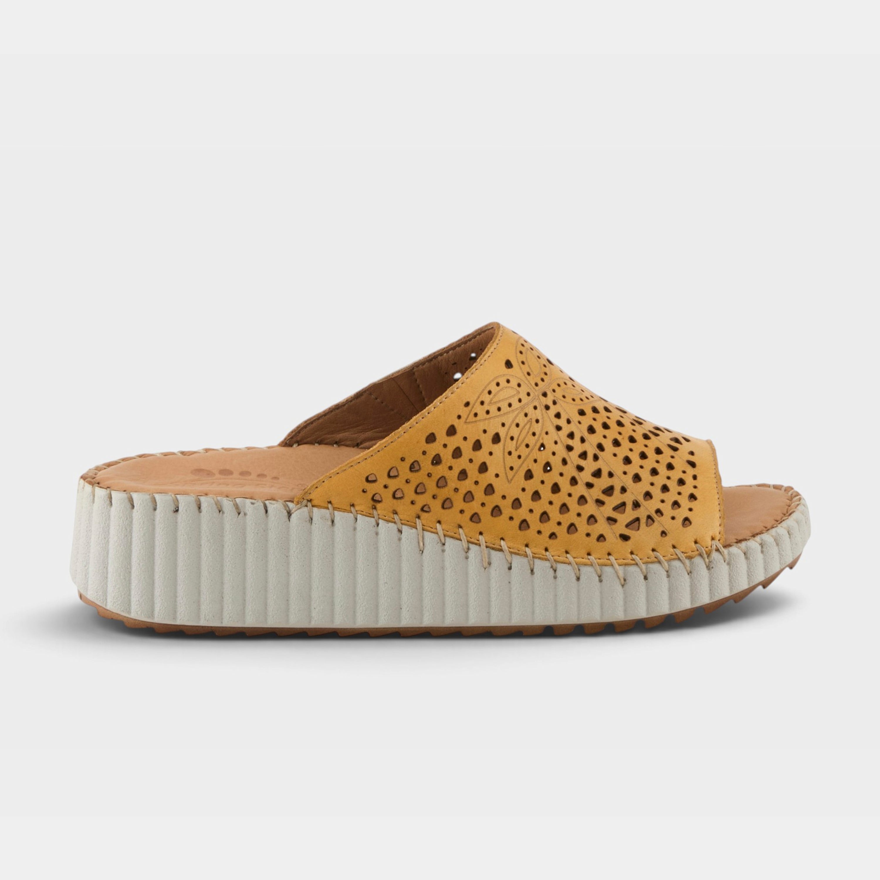 Spring Step Rhydian Yellow Casual Sandal