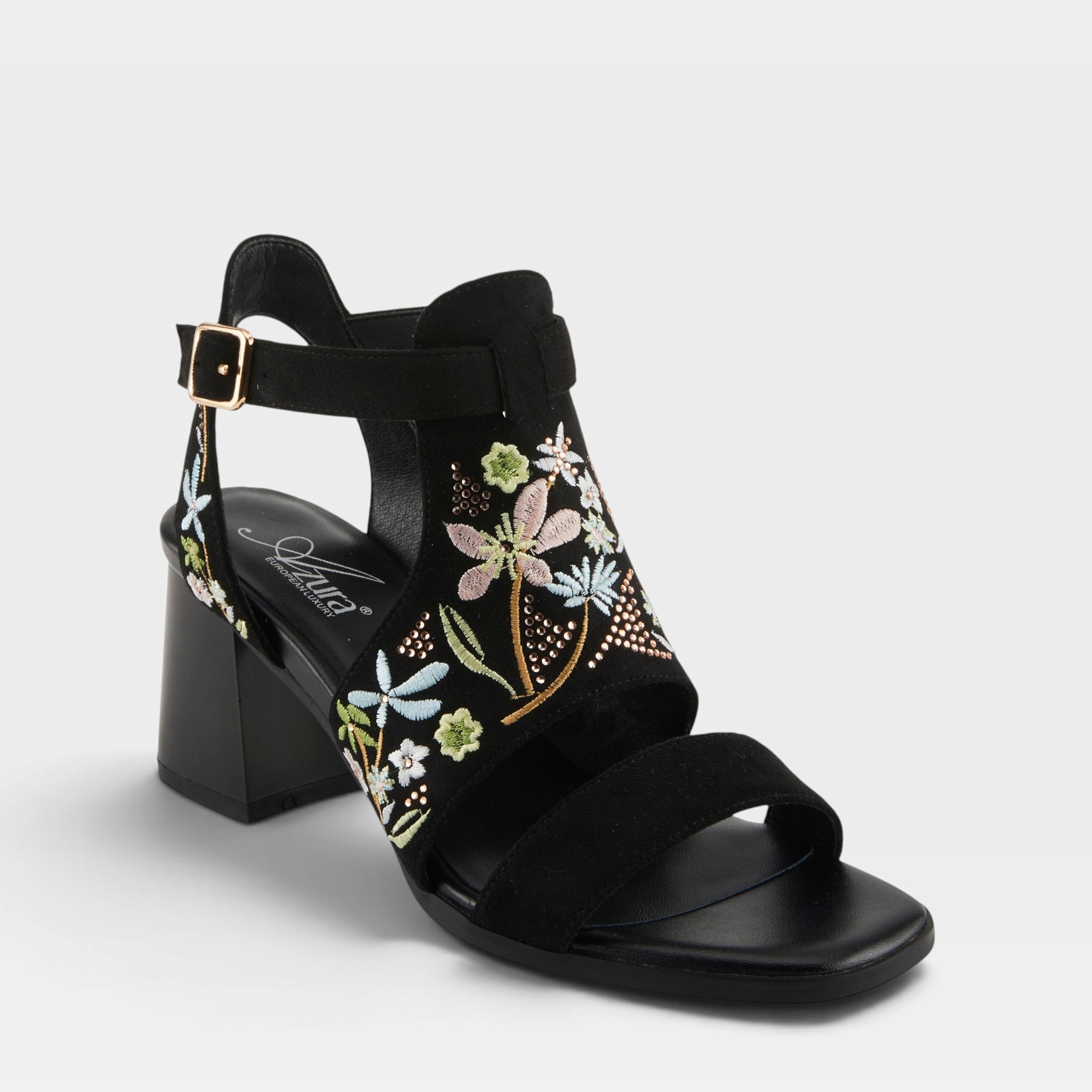 Azura Romantic Black Sandal