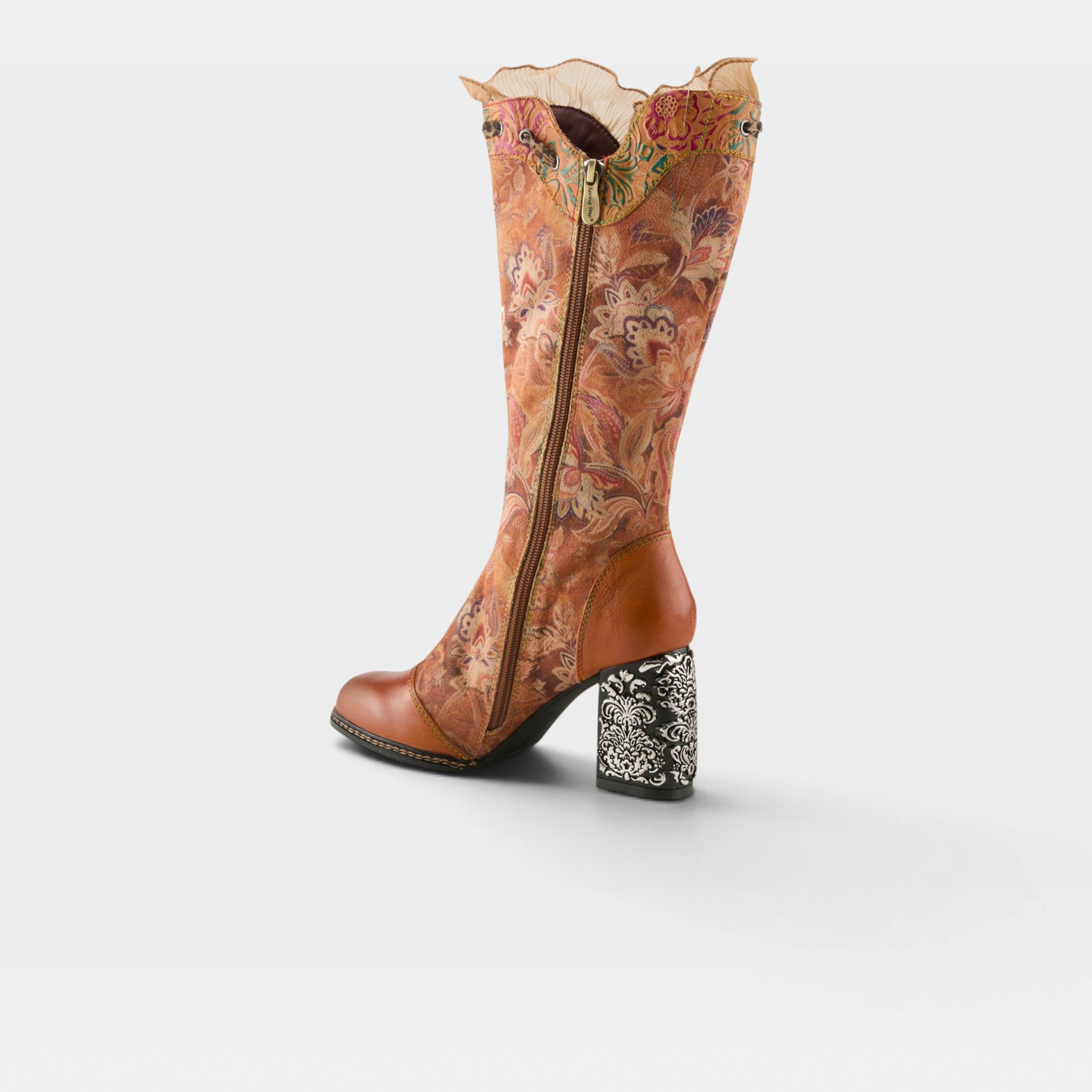 L'Artiste Rorria boots in Camel Multi, alternate angle view