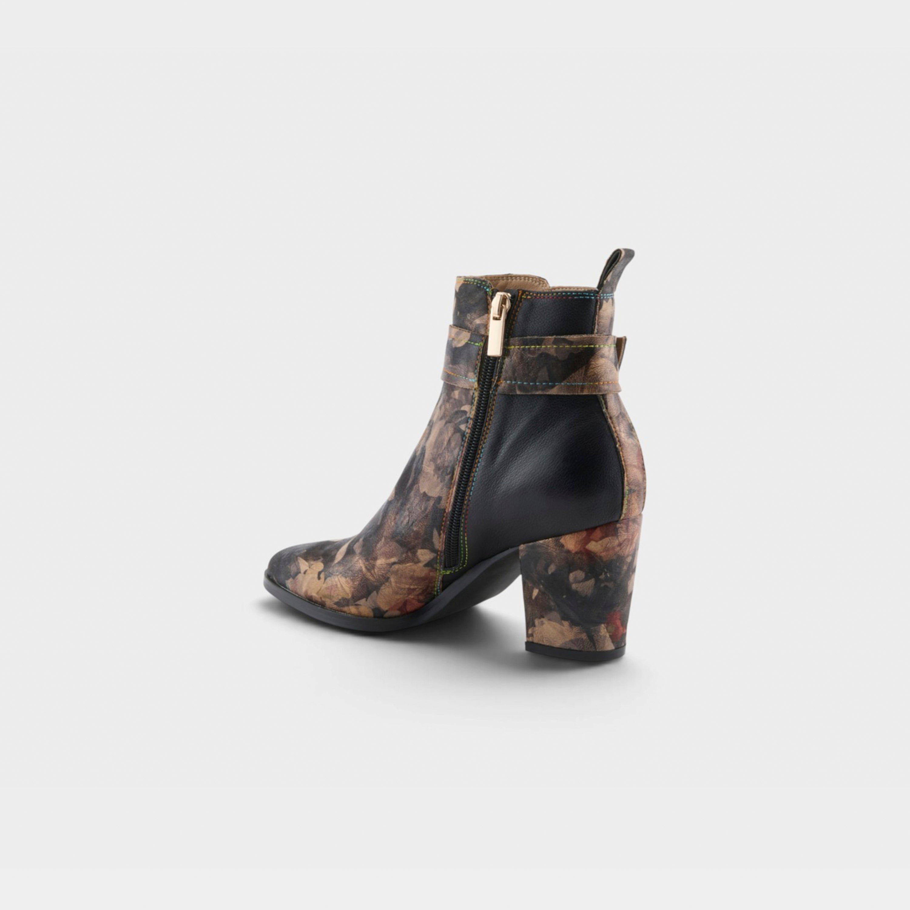 L'Artiste Rosa boots in Black Multi, alternate angle view