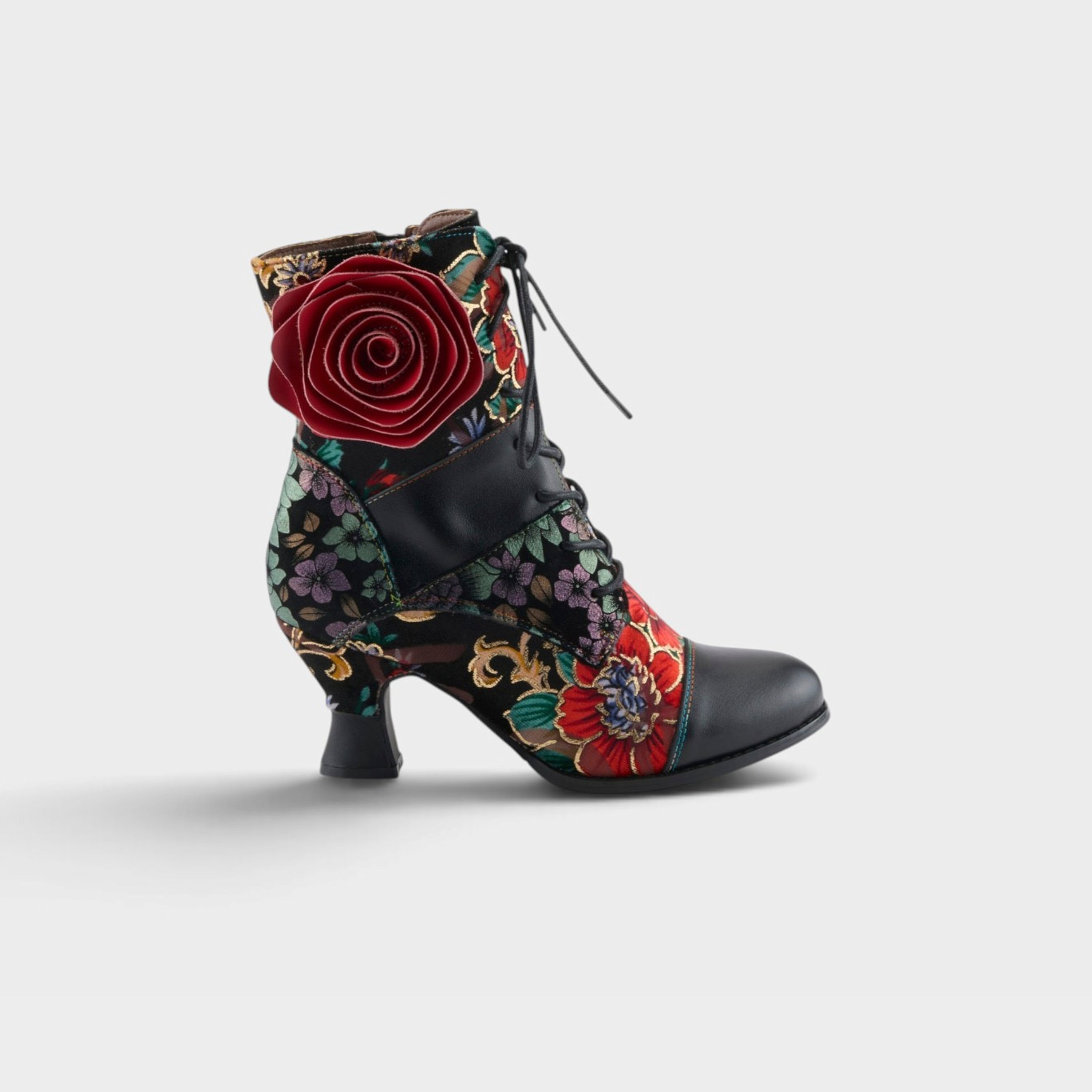 L'Artiste Roselia boots in Black Multi, hero view