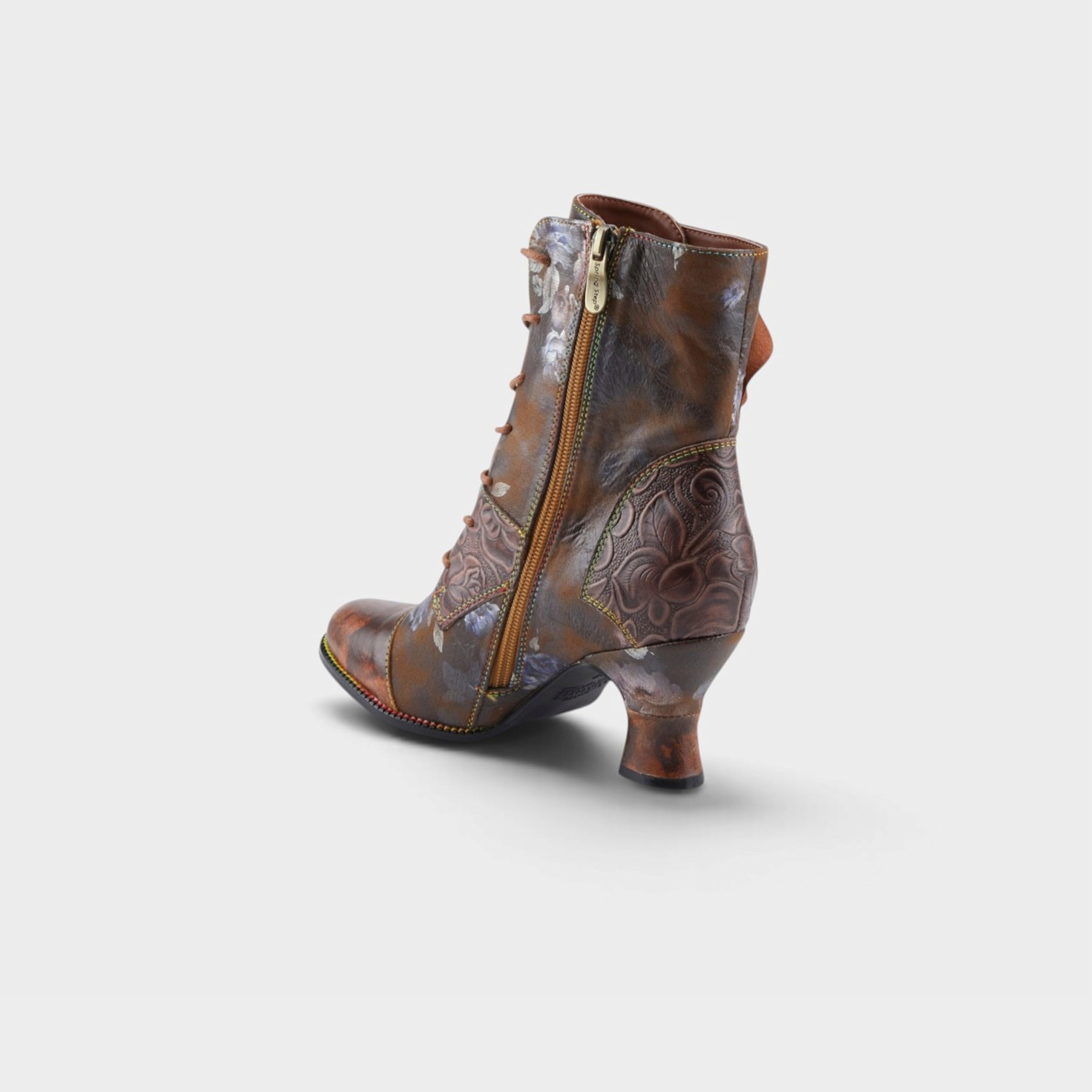 L'Artiste Roselia-Stunin boots in Brown Multi, alternate angle view