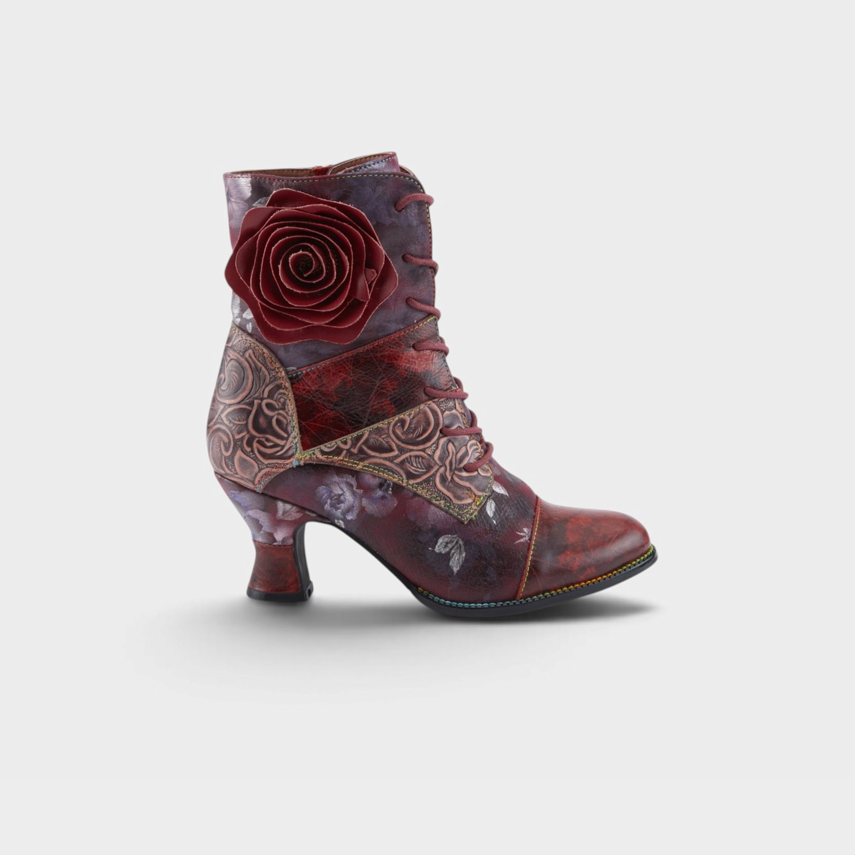 L'Artiste Roselia-Stunin boots in Bordeaux Multi, hero view