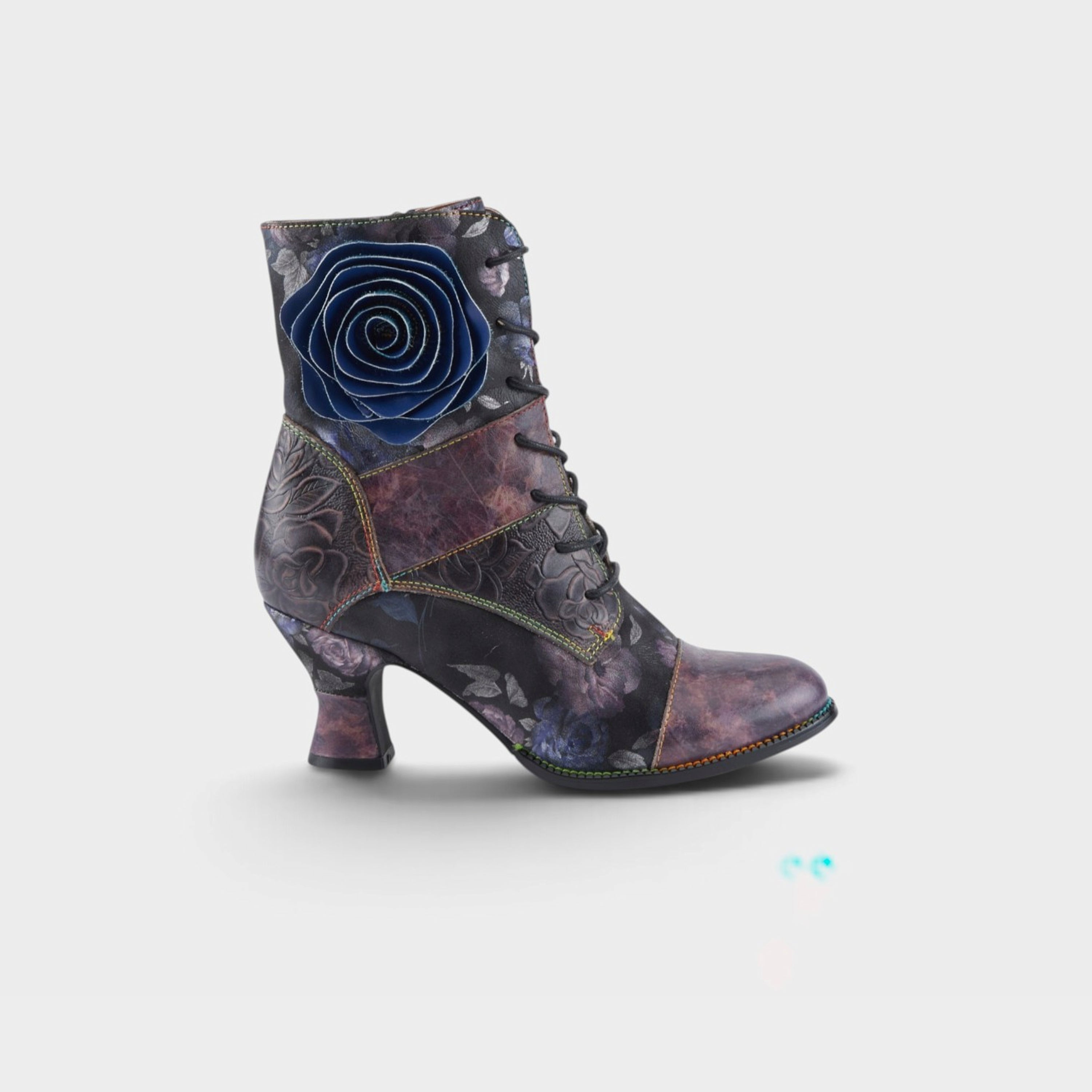 L'Artiste Roselia-Stunin boots in Plum Multi, hero view