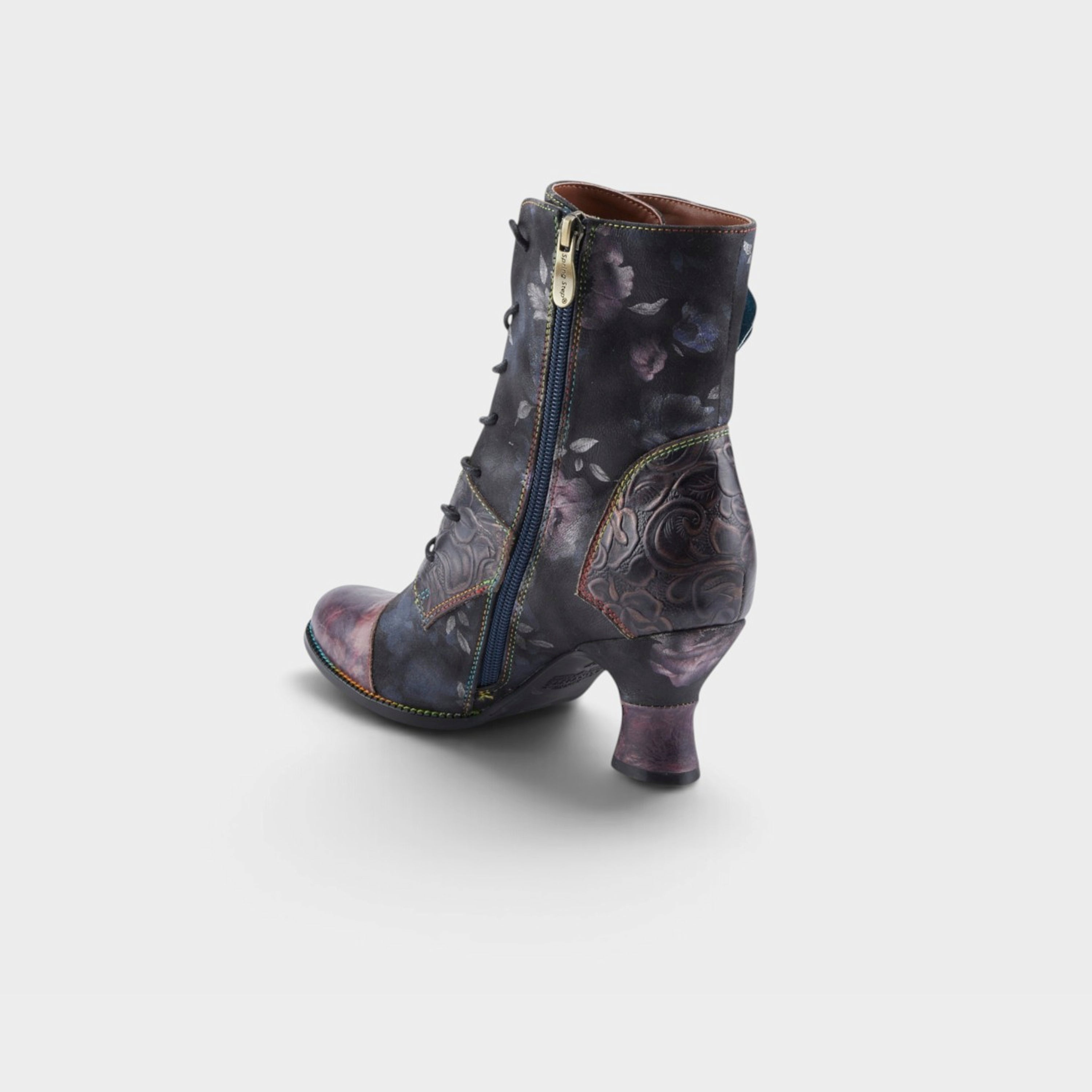 L'Artiste Roselia-Stunin boots in Plum Multi, alternate angle view