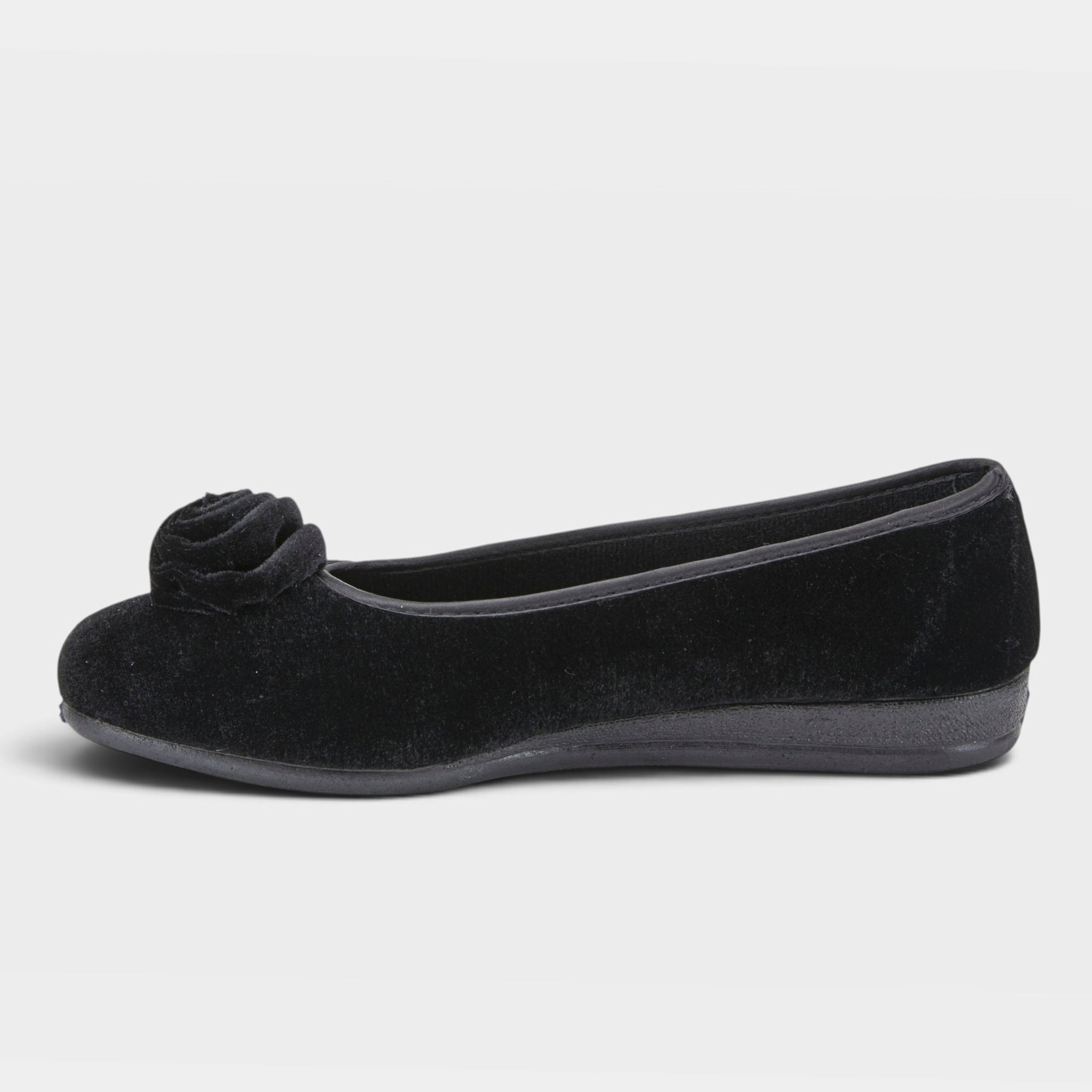 Flexus Roseloud Black Slipper