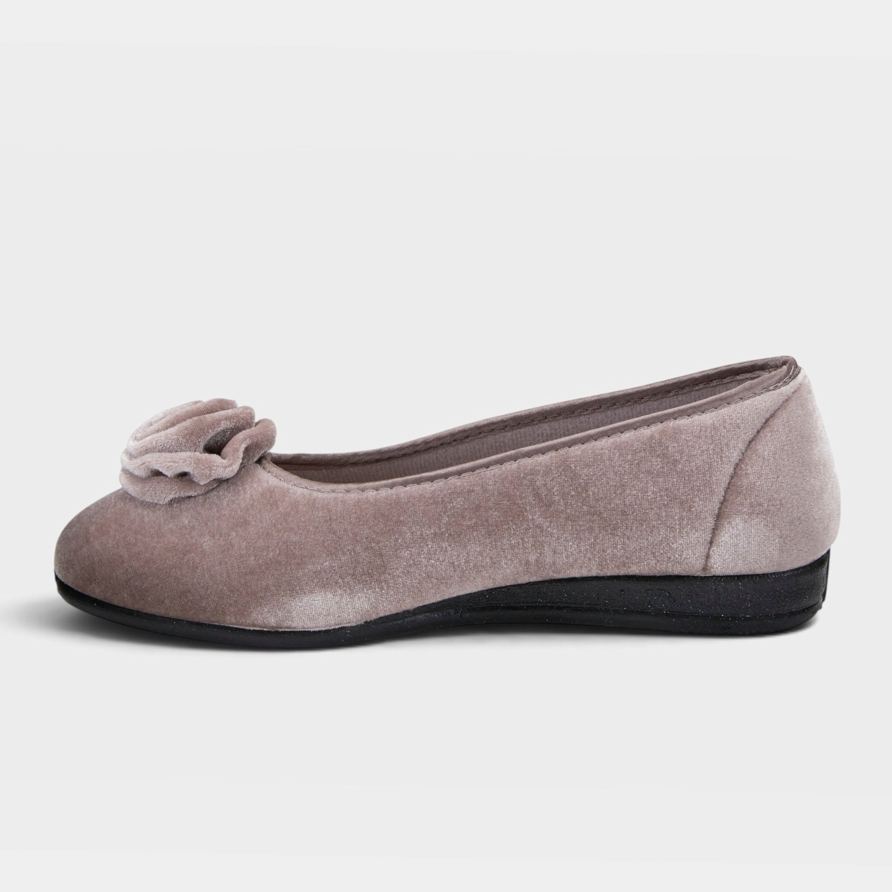 Flexus Roseloud Light Grey Slipper