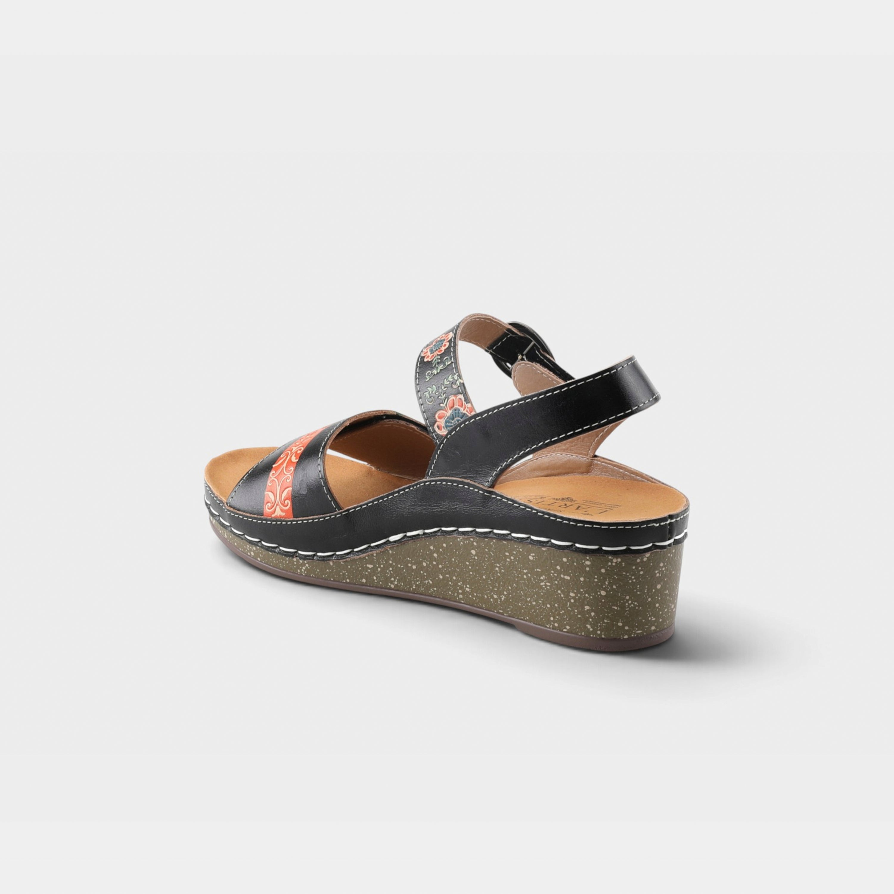 L'Artiste Roshni sandals in Black Multi, alternate angle view