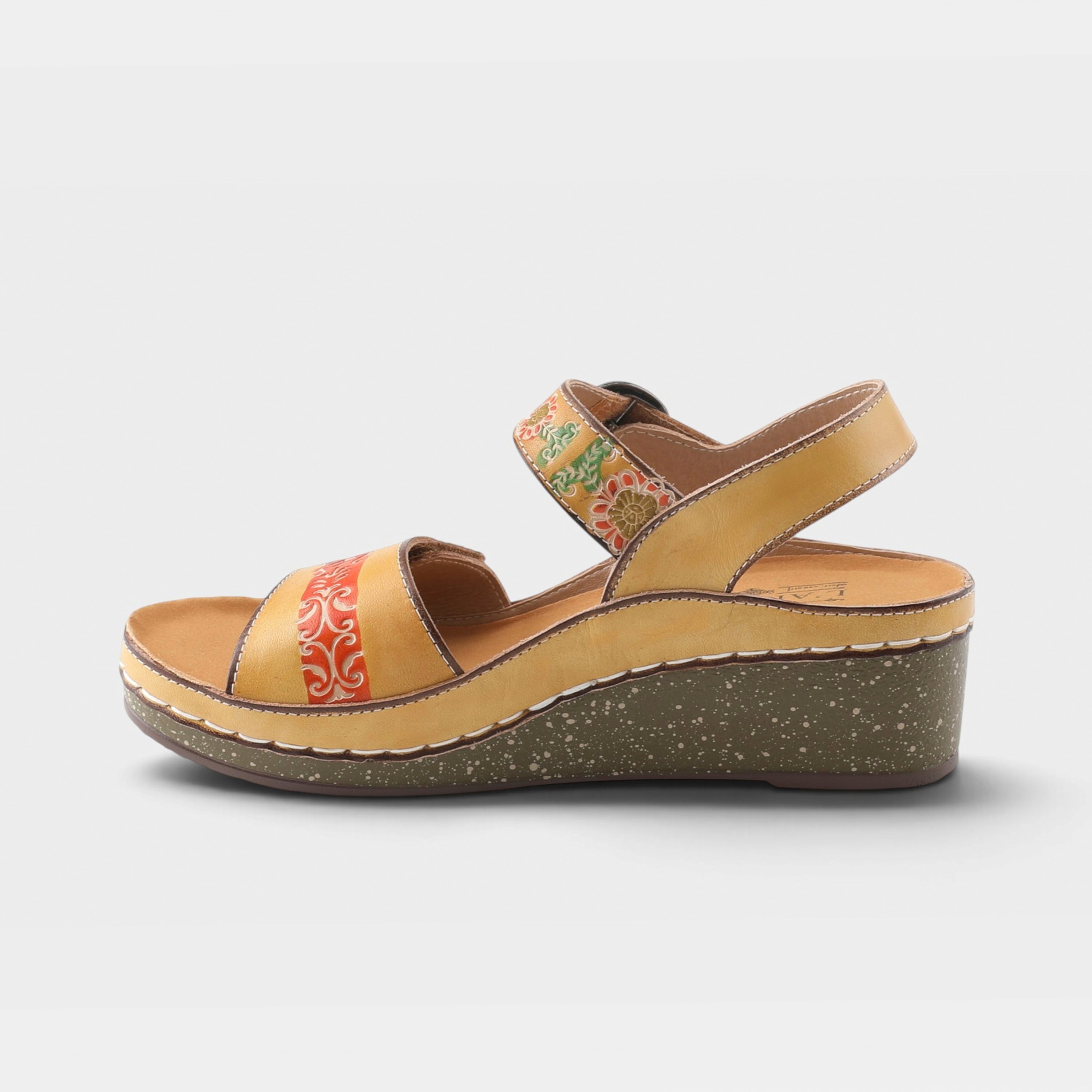 L'Artiste Roshni sandals in Natural Multi, side view