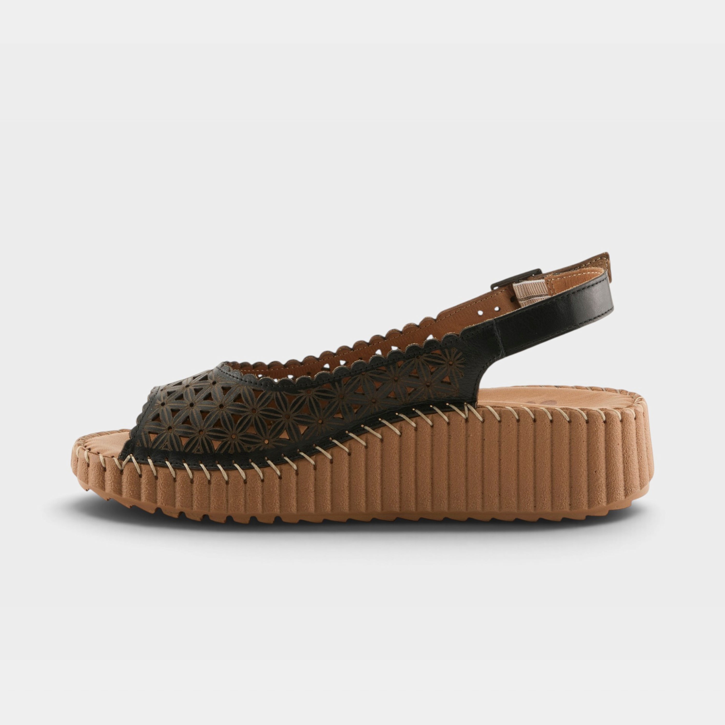 Spring Step Rowyn Black Casual Sandal