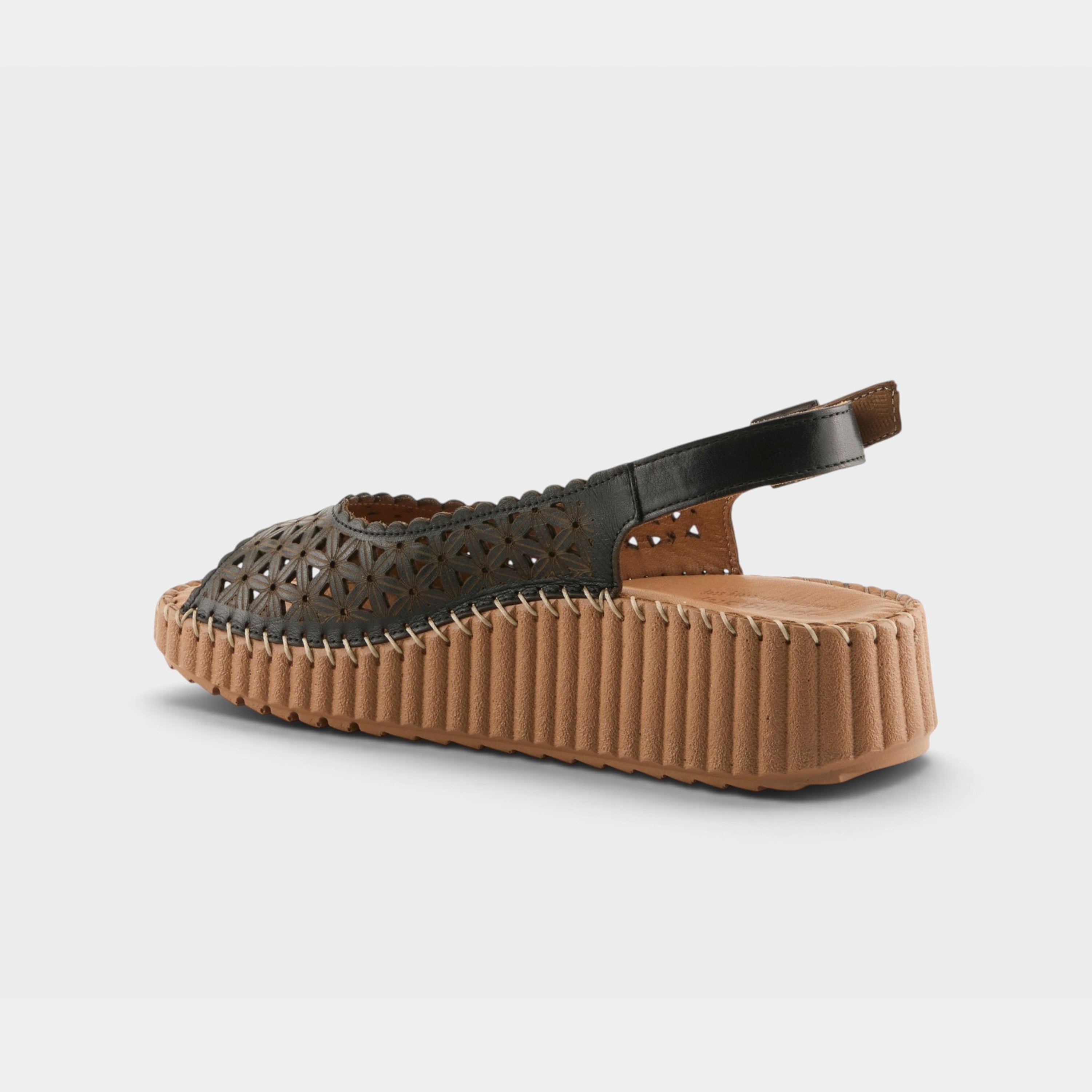 Spring Step Rowyn Black Casual Sandal
