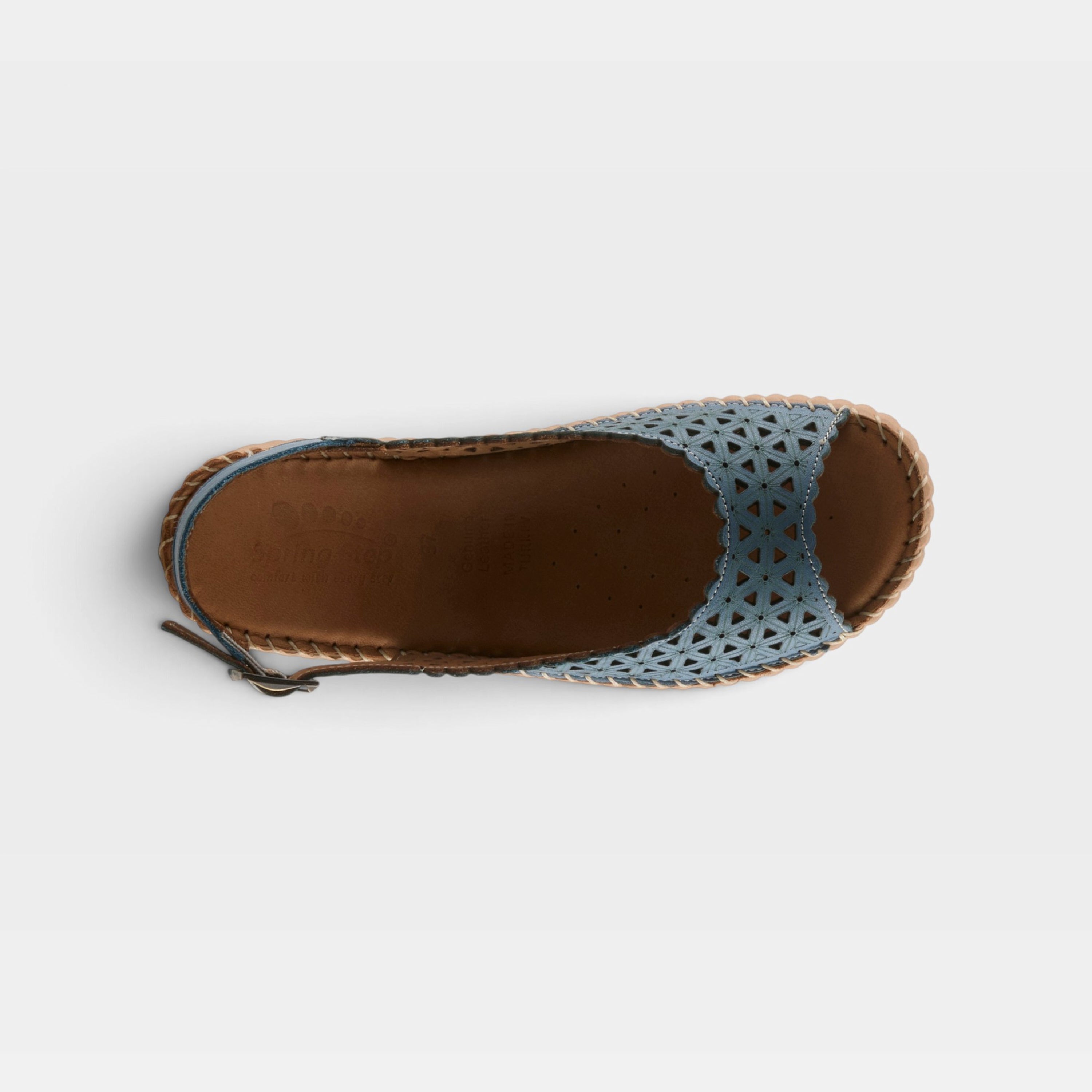 Spring Step Rowyn Denim Blue Casual Sandal