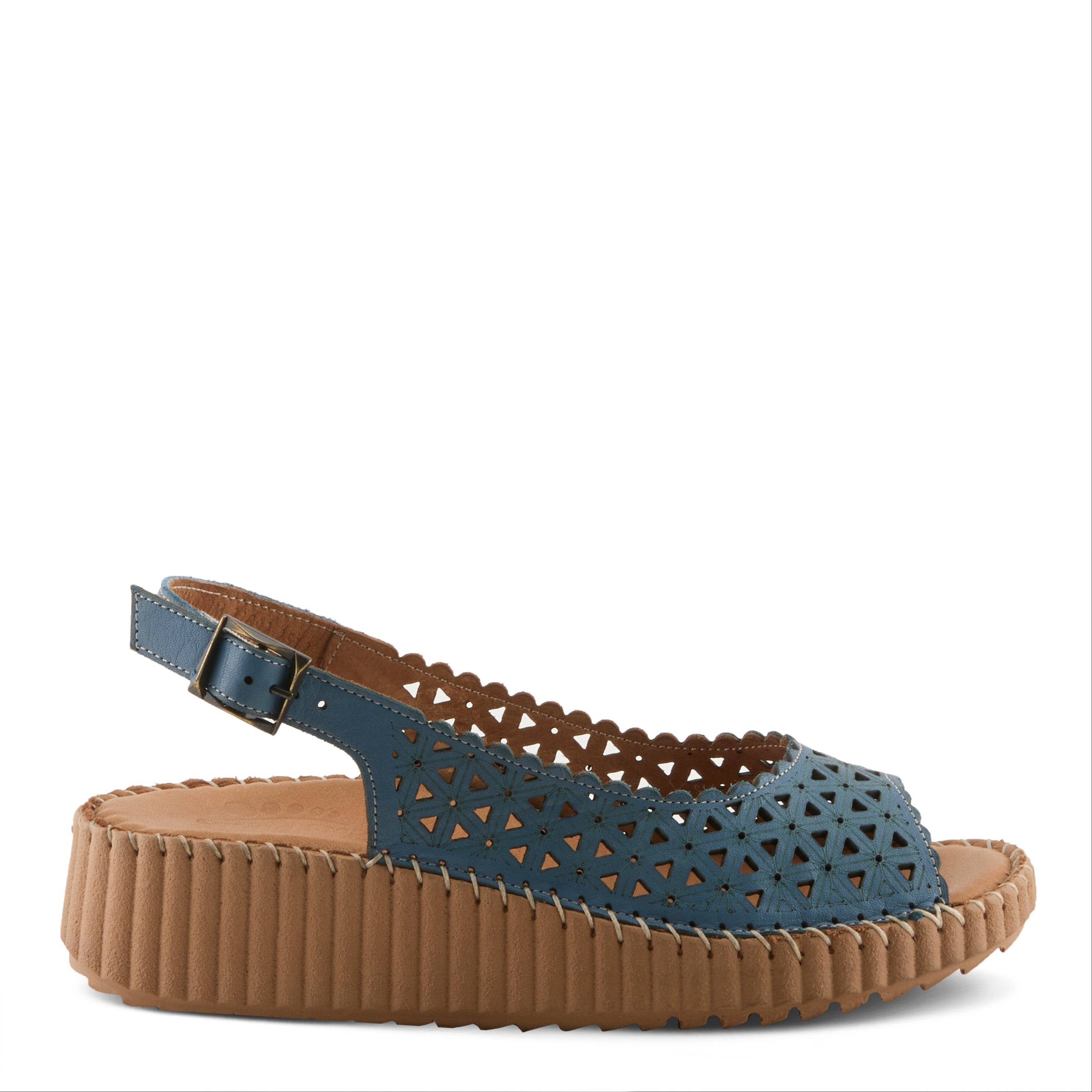 Spring Step SPRING STEP ROWYN SANDALS sandal in denim blue with comfortable everyday design
