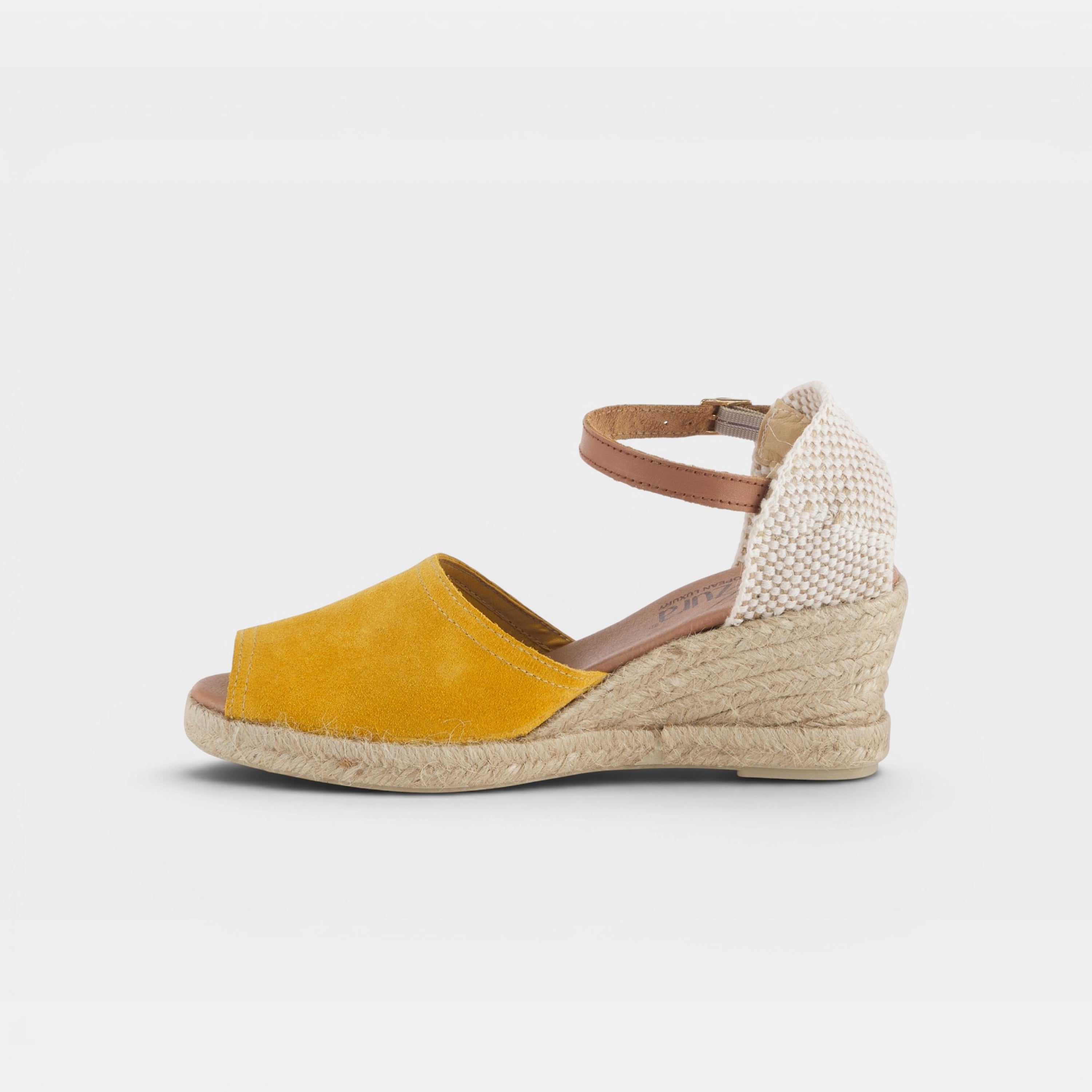 Azura Royalee Yellow Suede Sandal