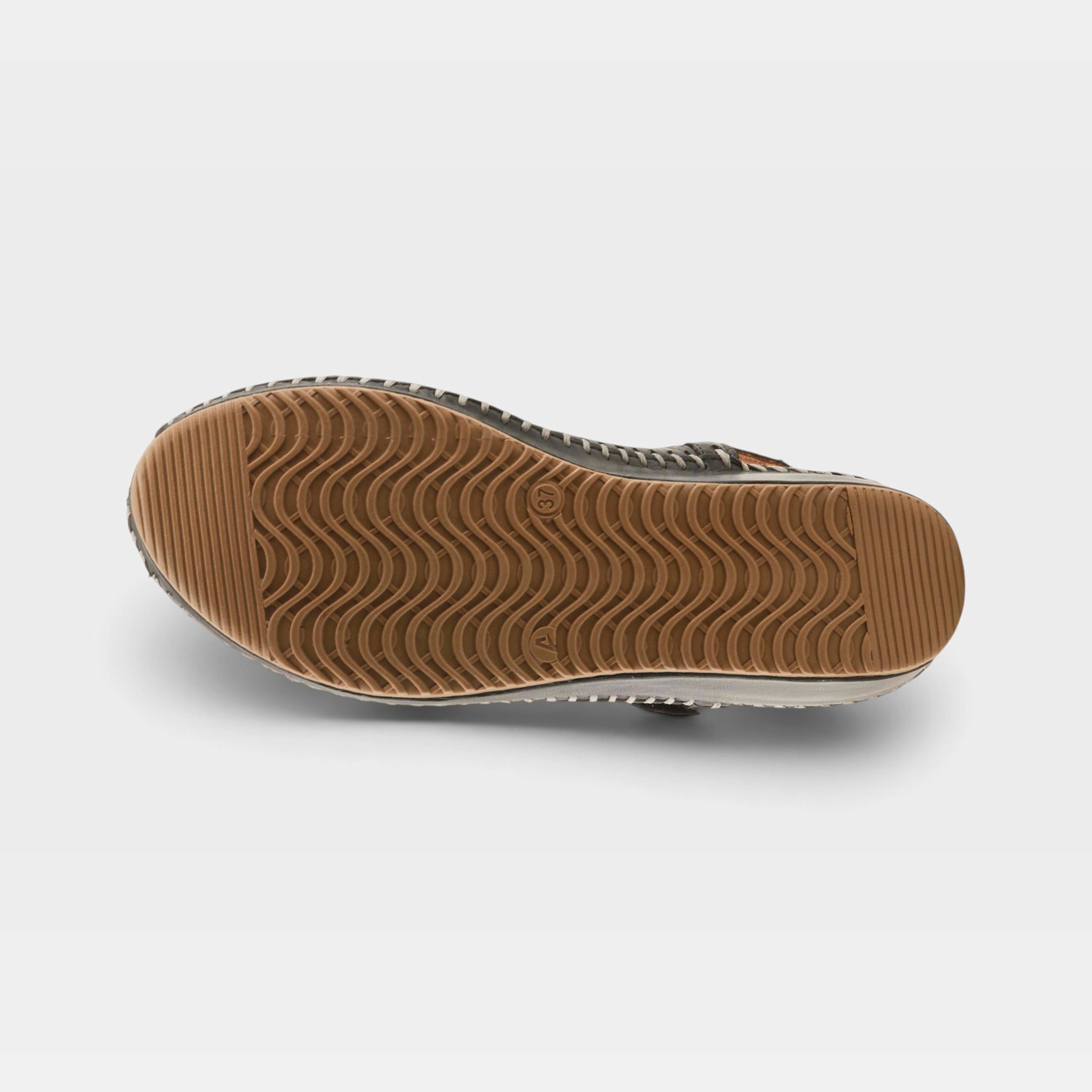 Spring Step Santonio Black Casual Sandal