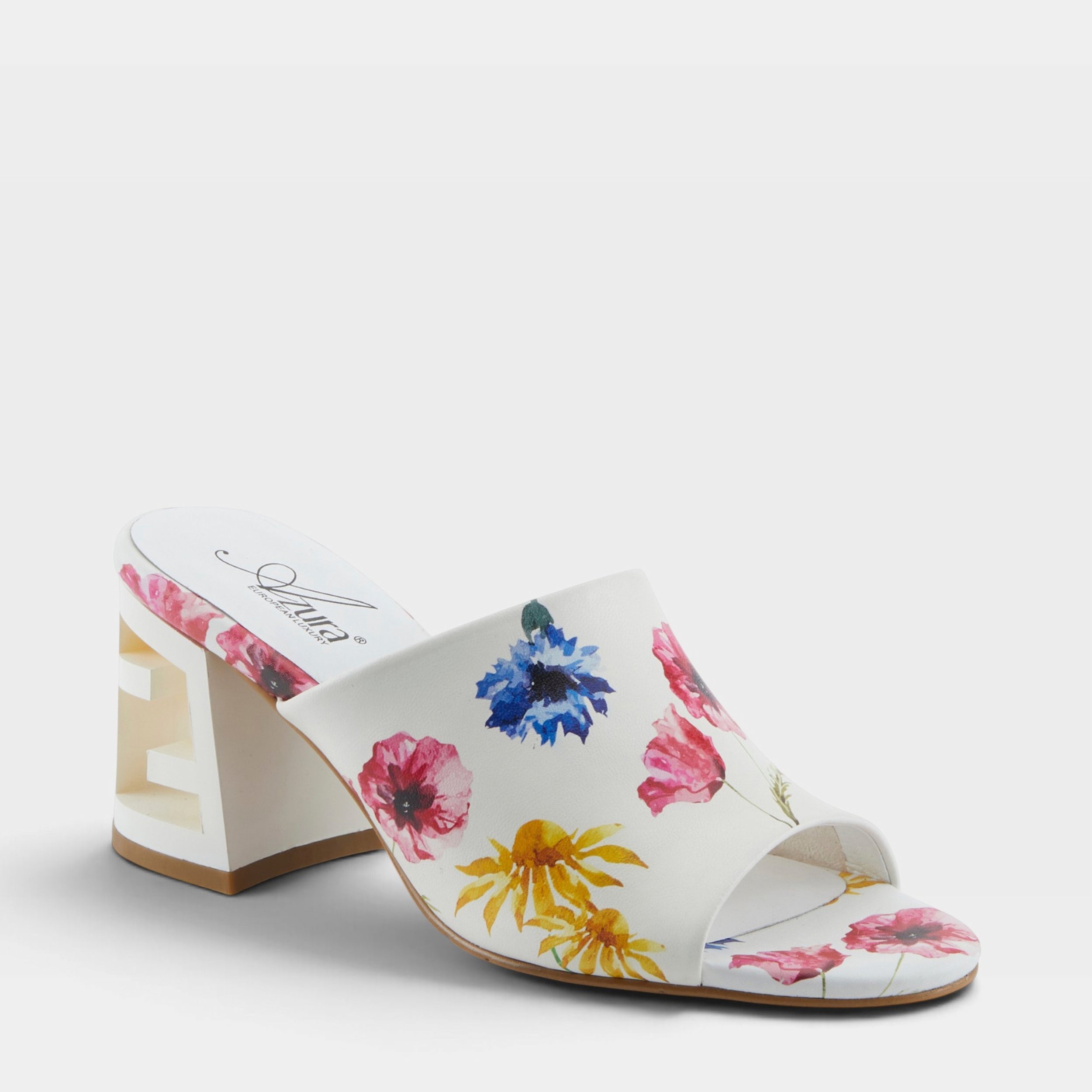 Azura Sculptor White Multi Sandal