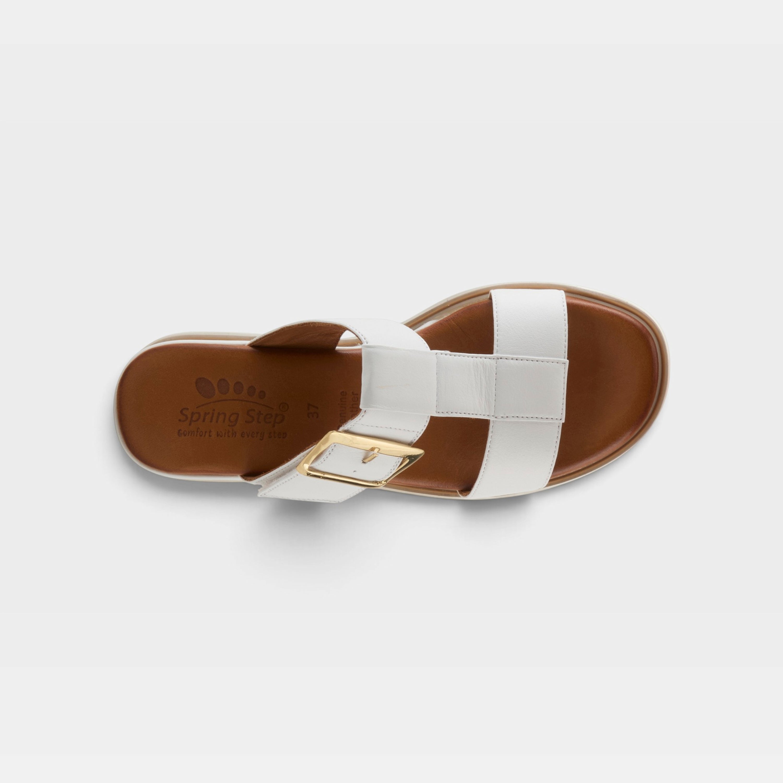 Spring Step Seaport White Casual Sandal