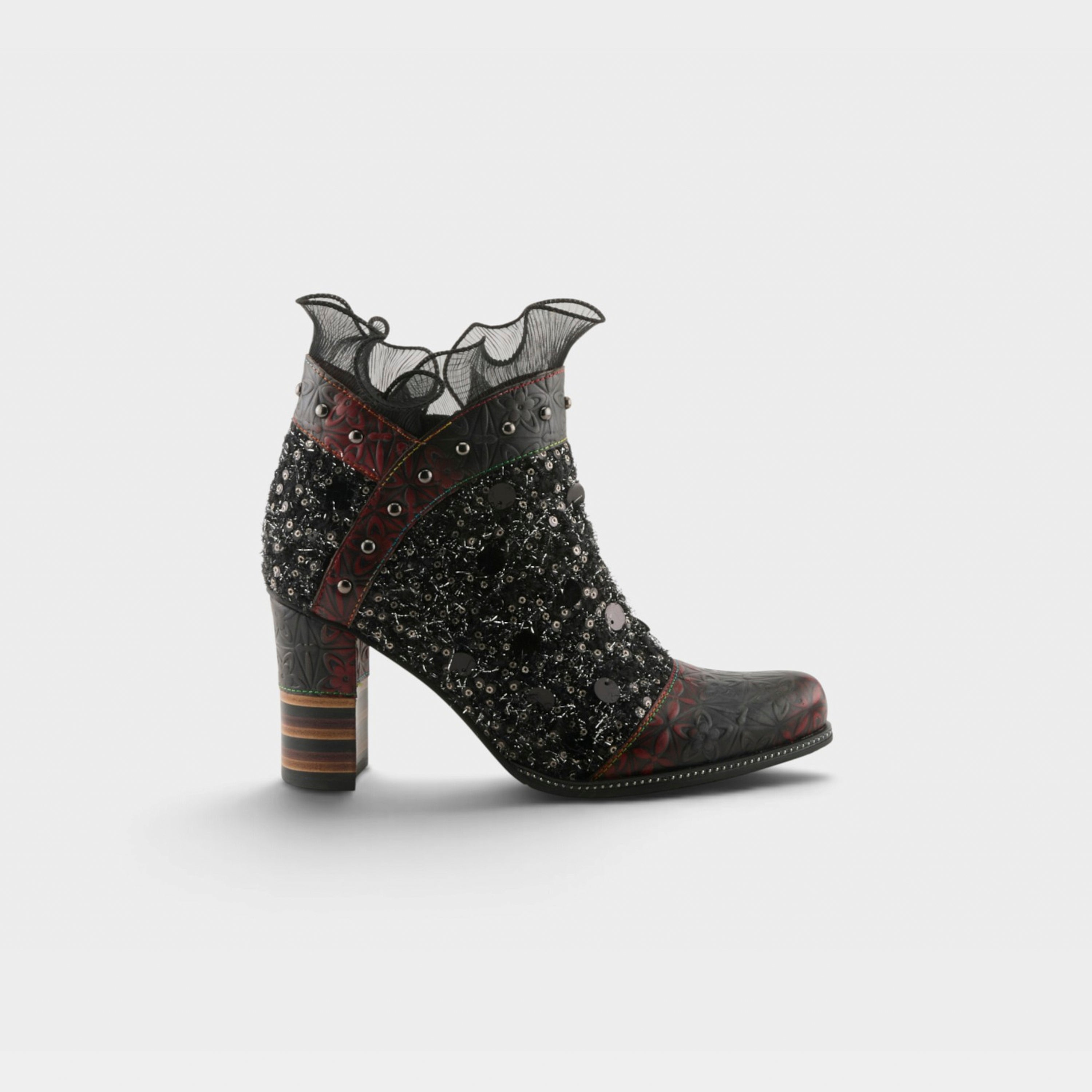 L'Artiste Seeherquin boots in Black Multi, hero view