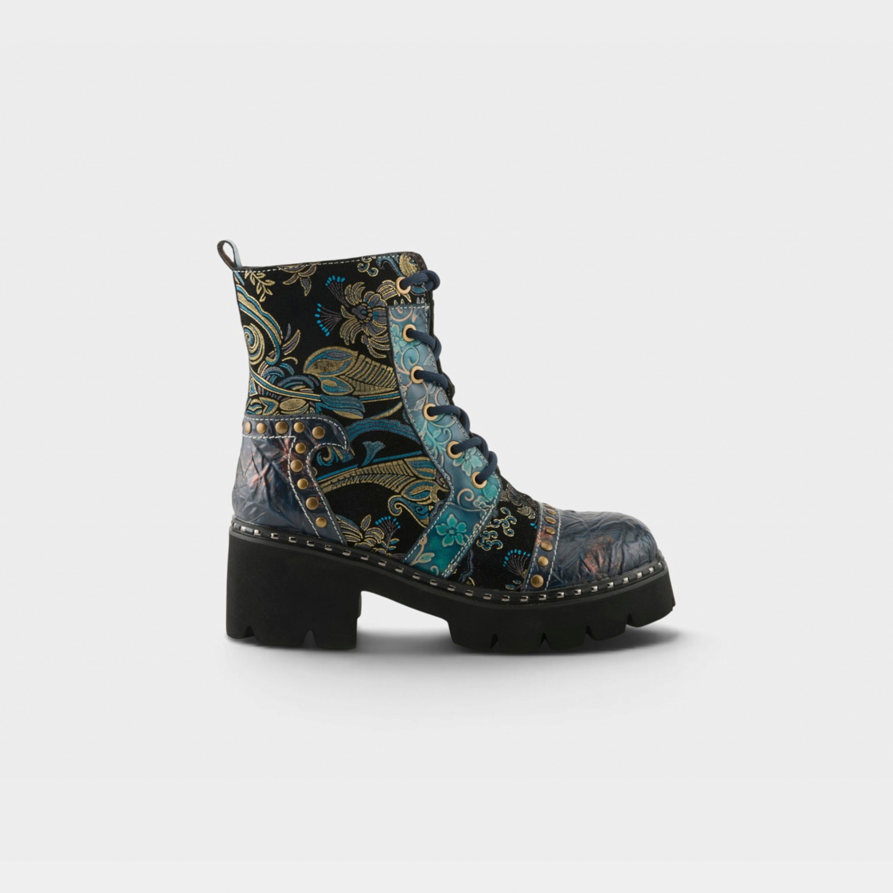L'Artiste Severity boots in Blue Multi, hero view