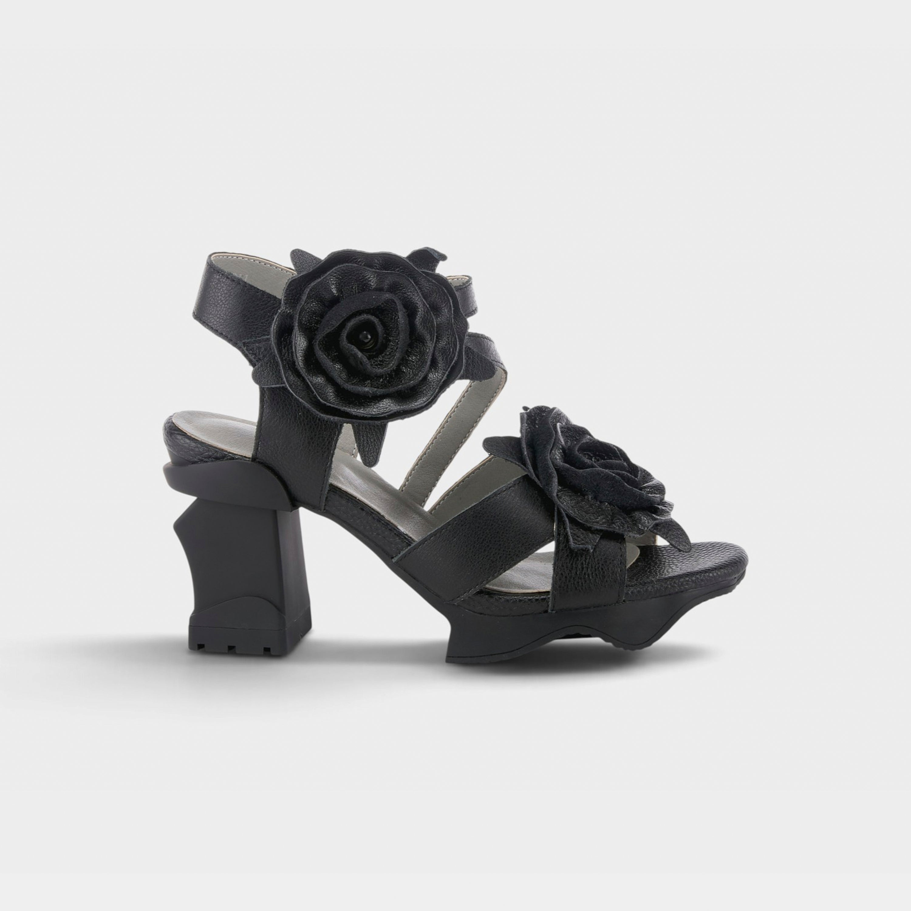 L'Artiste Shelly ankle strap sandals in Black, hero view
