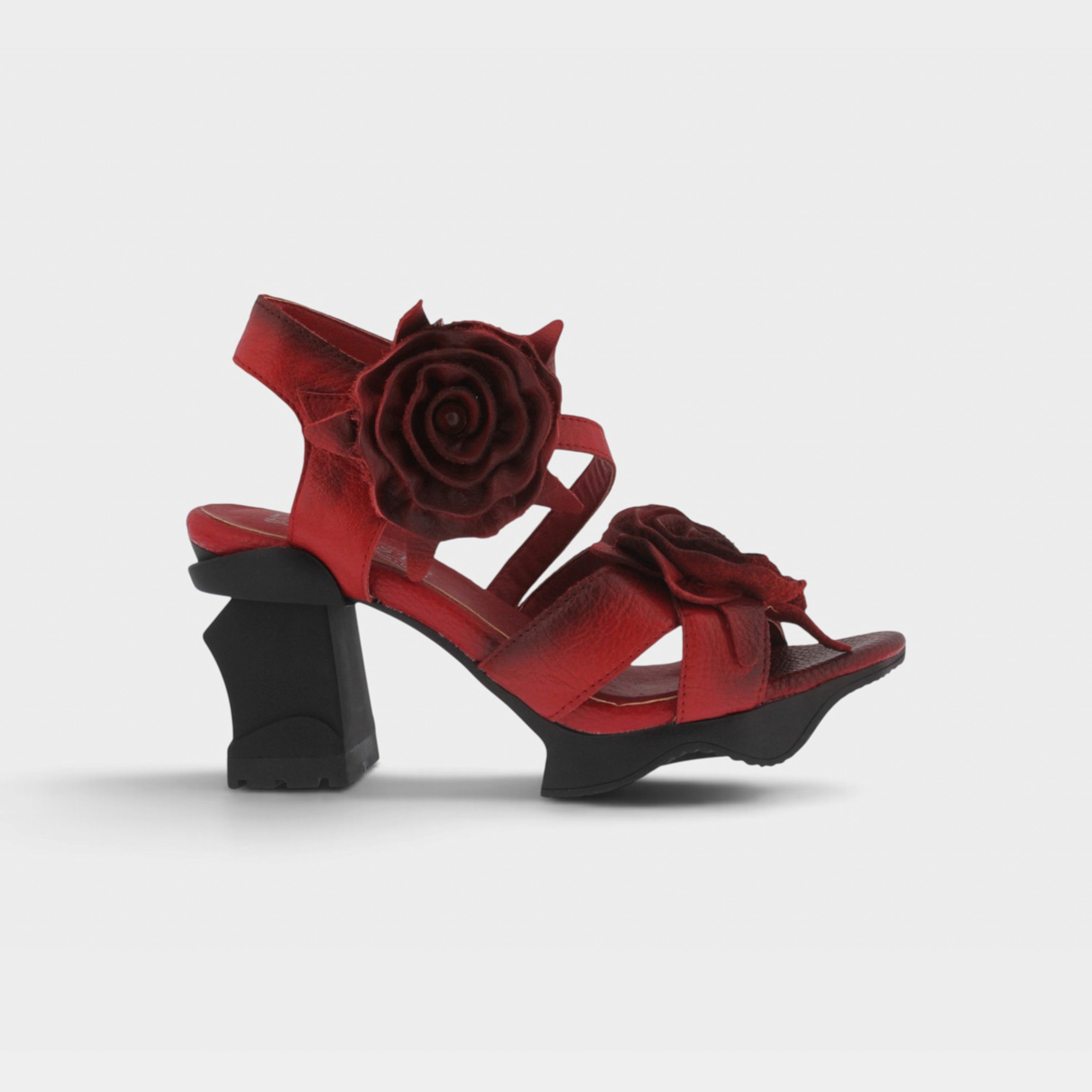 L'Artiste Shelly ankle strap sandals in Red, hero view