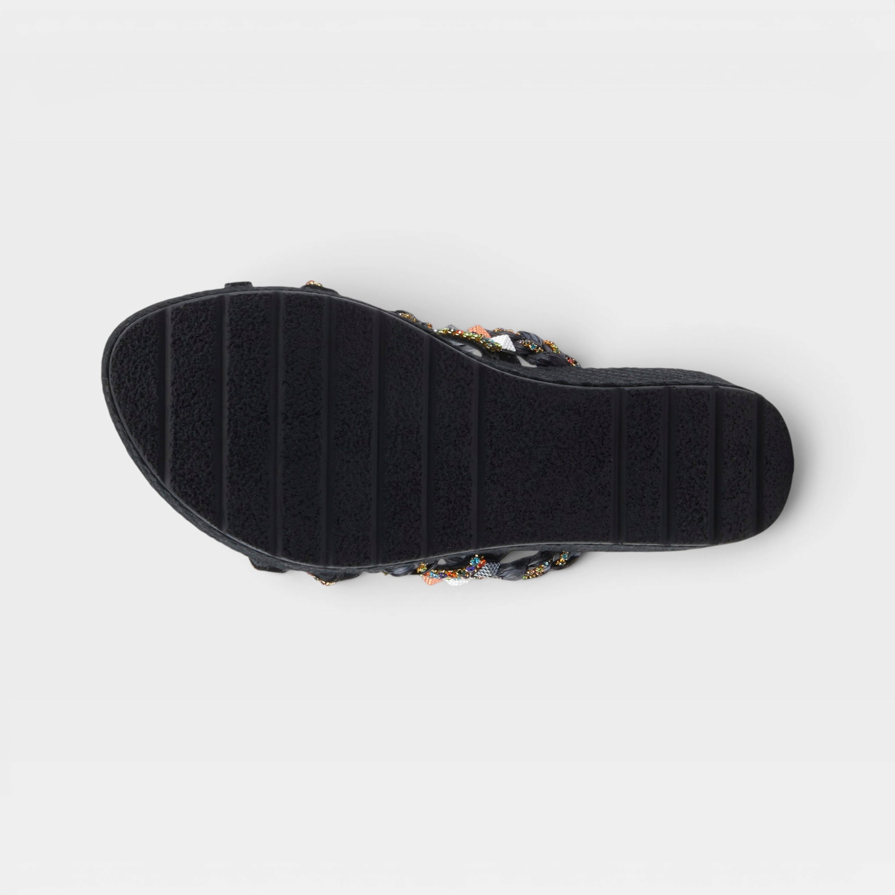 Azura Shinychic Black Multi Sandal