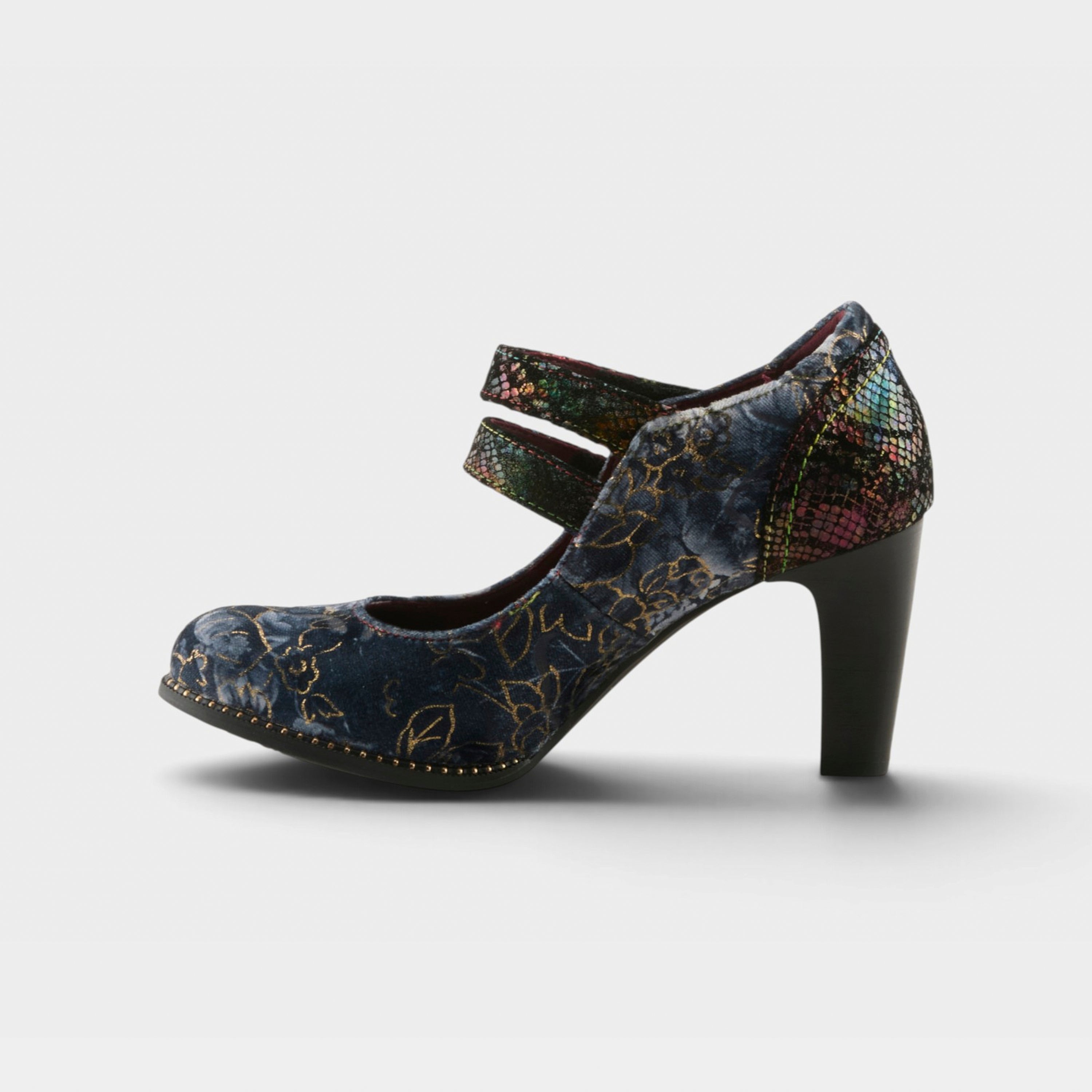 L'Artiste Showy-Vivi shoes in Blue Multi, side view