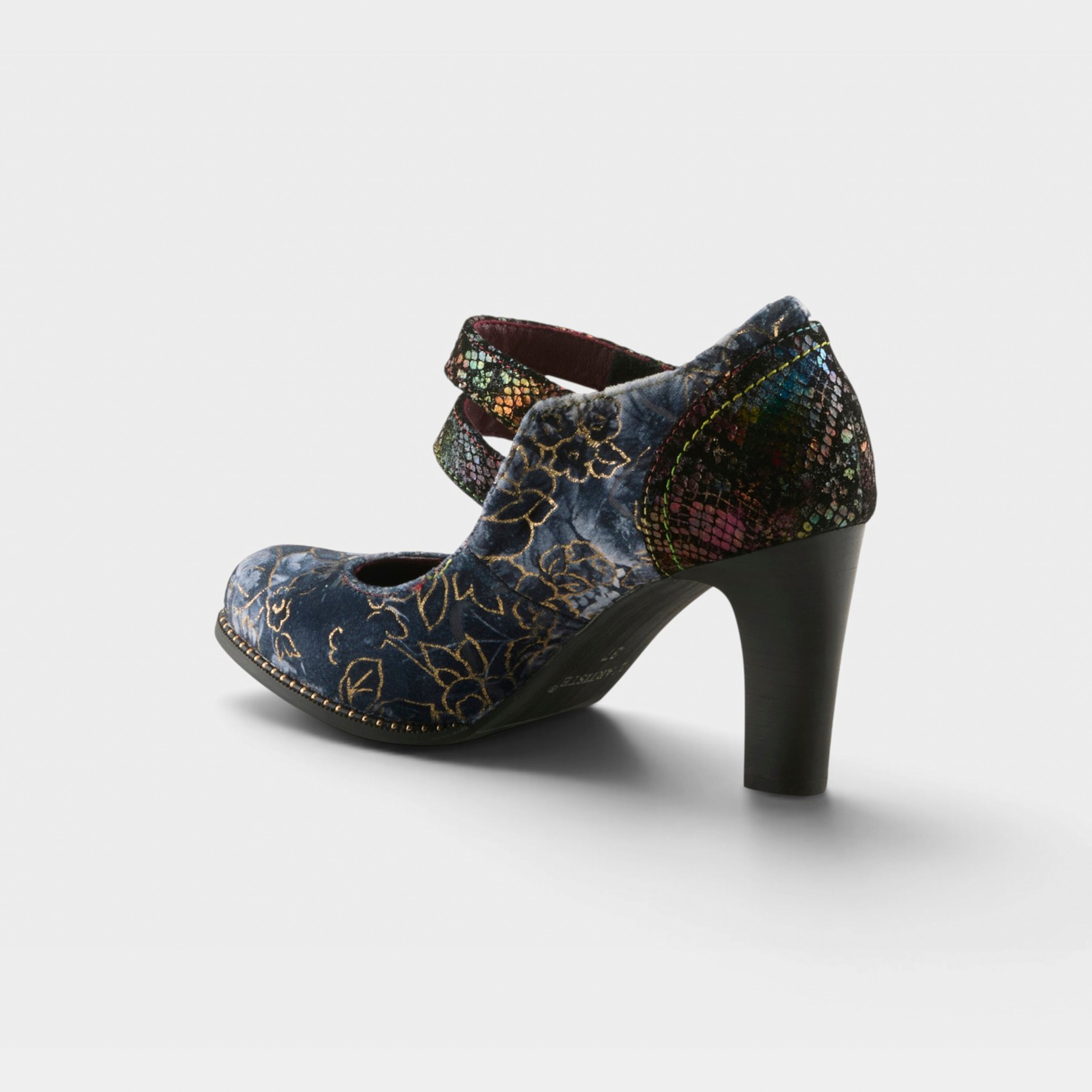 L'Artiste Showy-Vivi shoes in Blue Multi, alternate angle view
