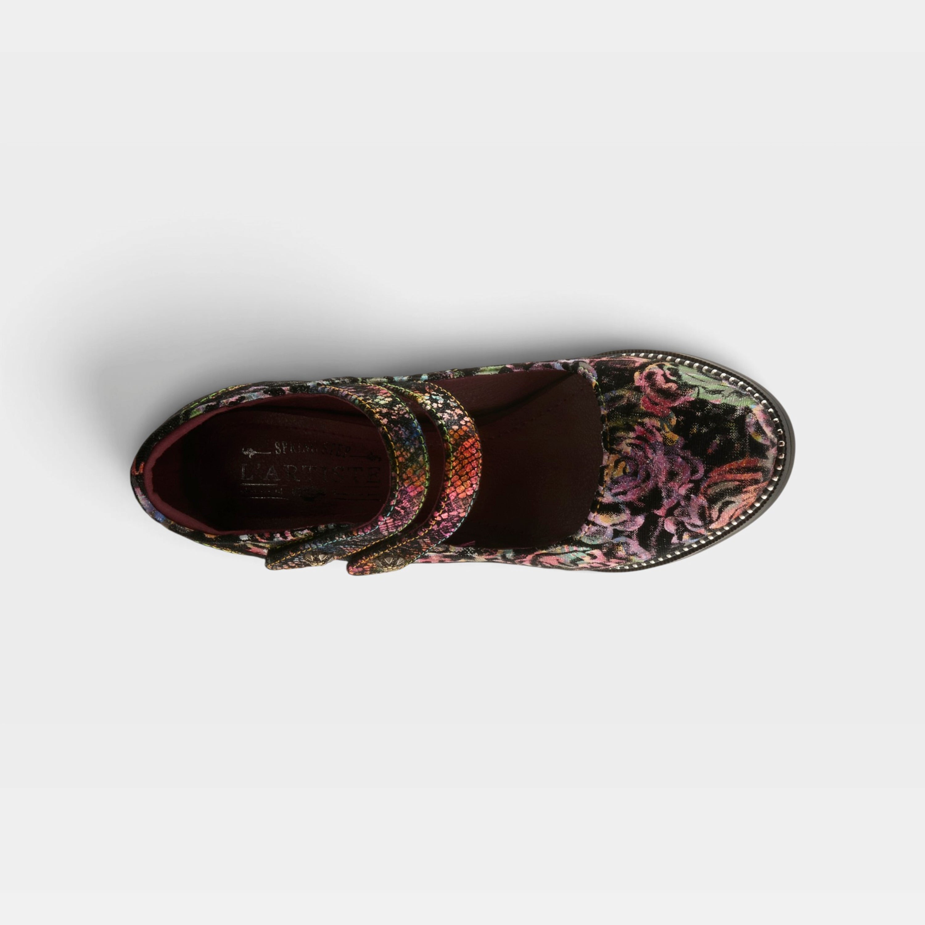 L'Artiste Showy-Vivi shoes in Fuchsia Multi, top view