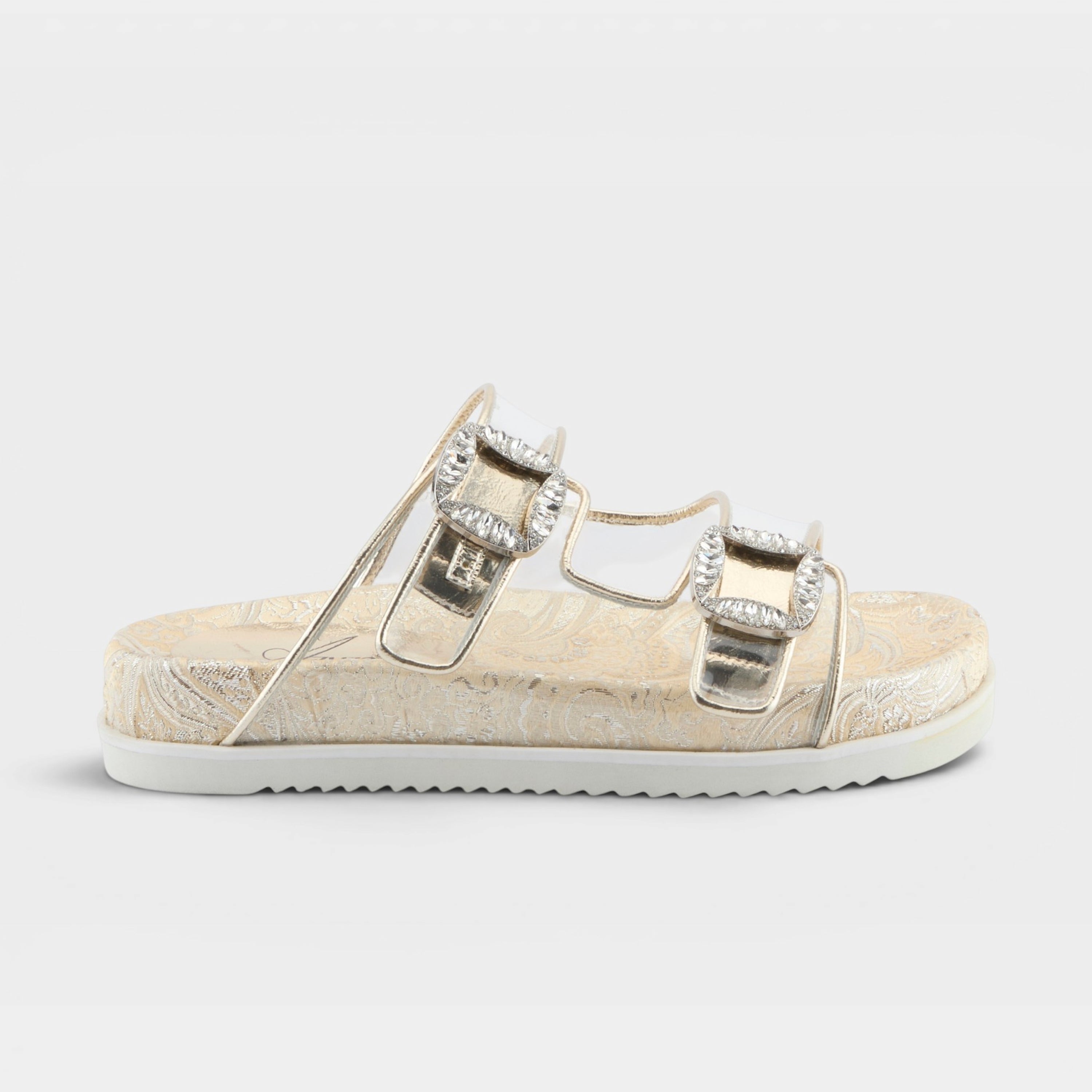 Azura Slidemein Gold Sandal
