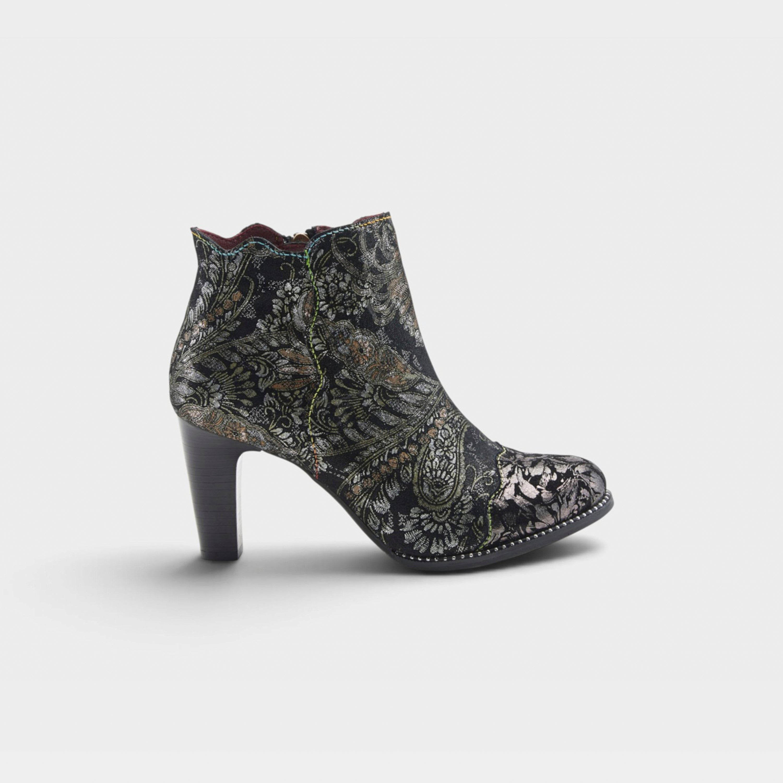 L'Artiste Smokinhot heeled booties in Black Multi, hero view