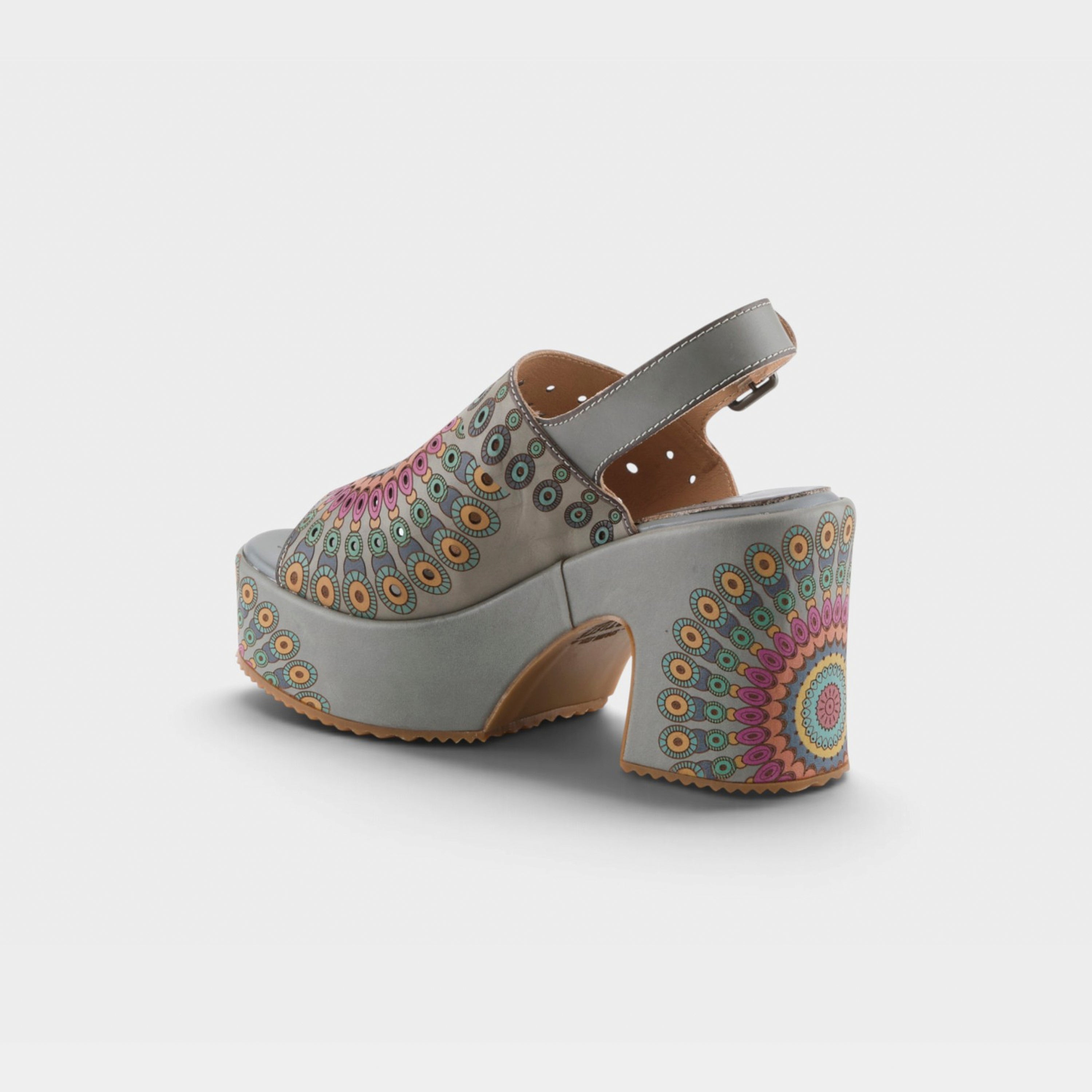 L'Artiste Stevienix sandals in Denim Multi, alternate angle view