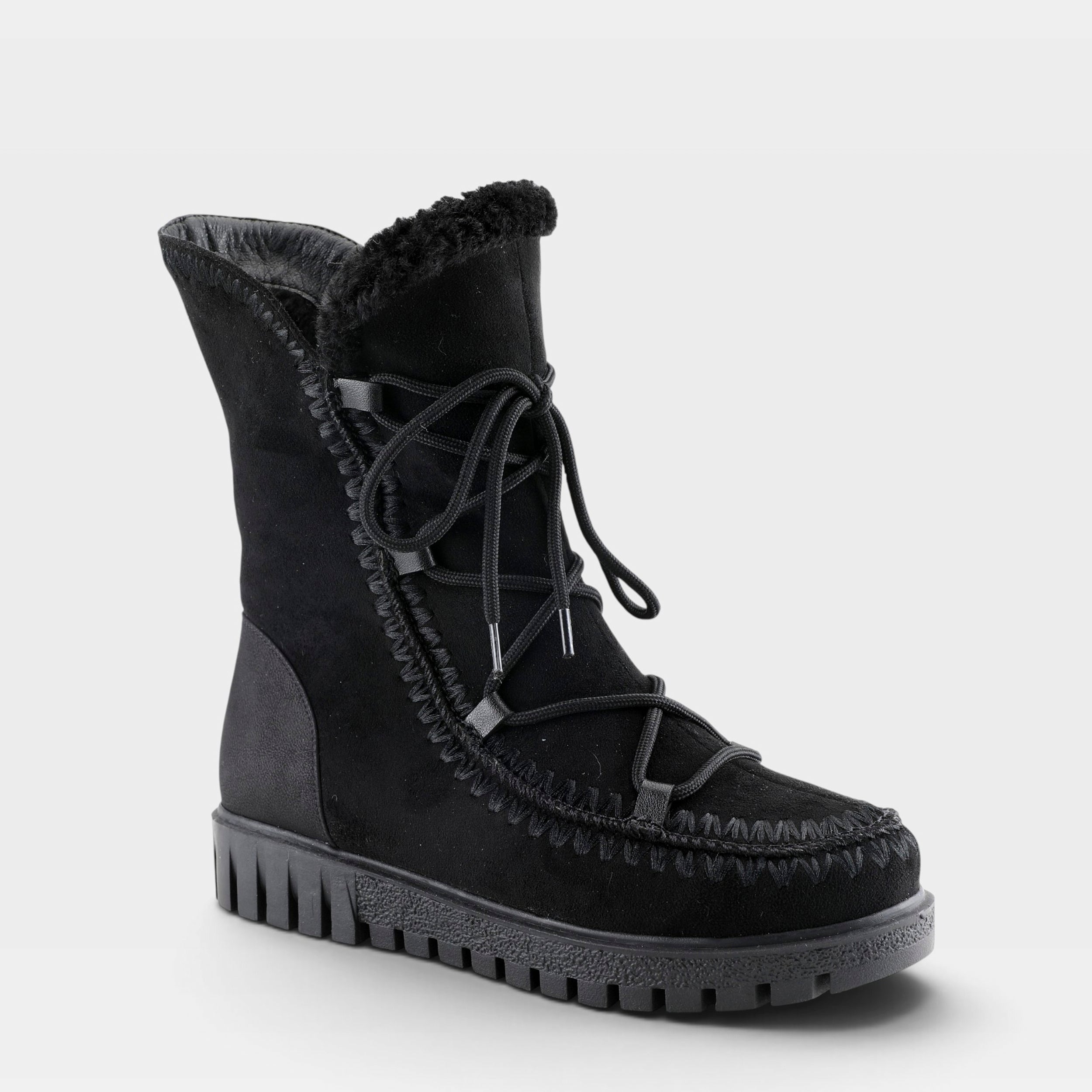 Azura Stich Black Boot