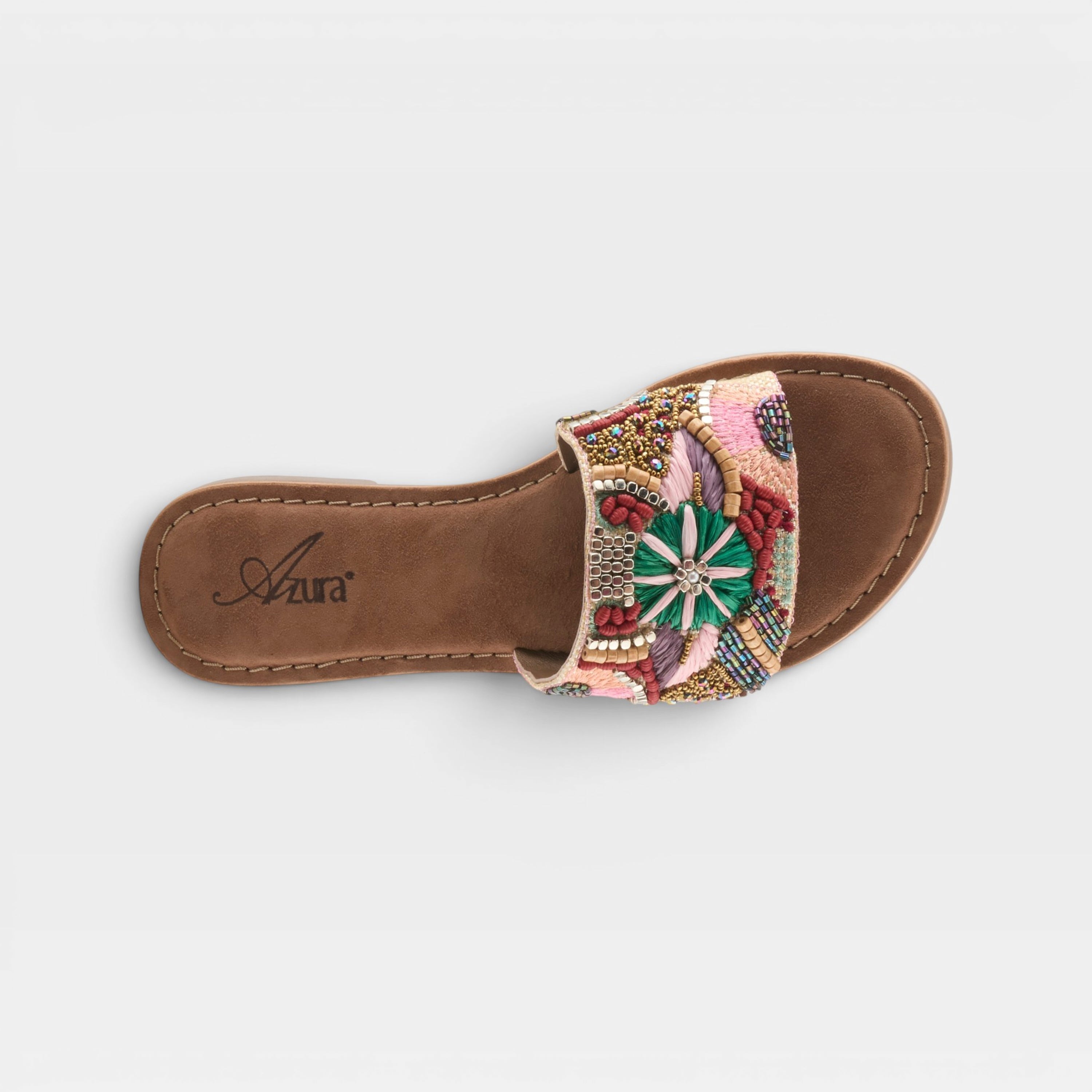 Azura Sugarplum Green Multi Sandal