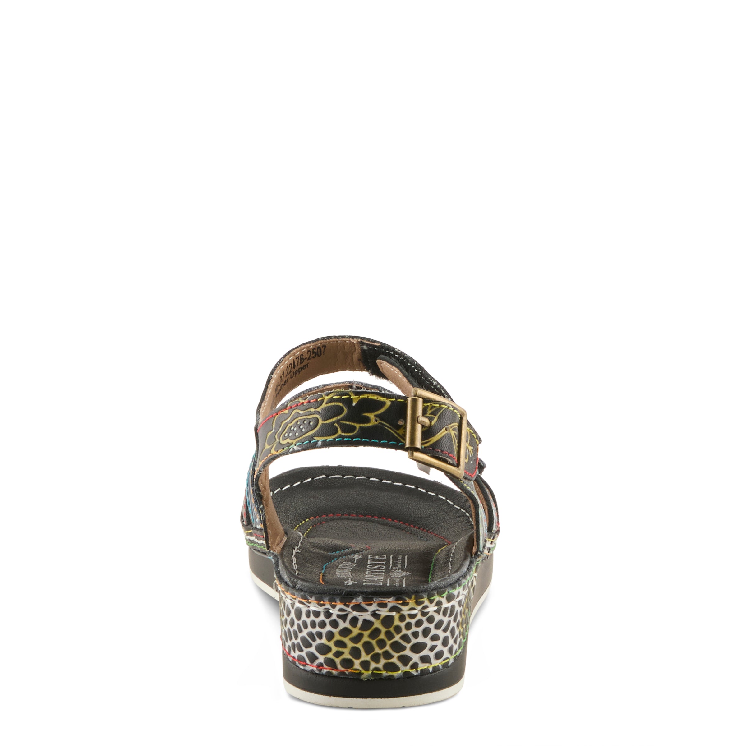 L'Artiste L'ARTISTE SUMACAH SANDAL sandal in camel multi with handcrafted leather design