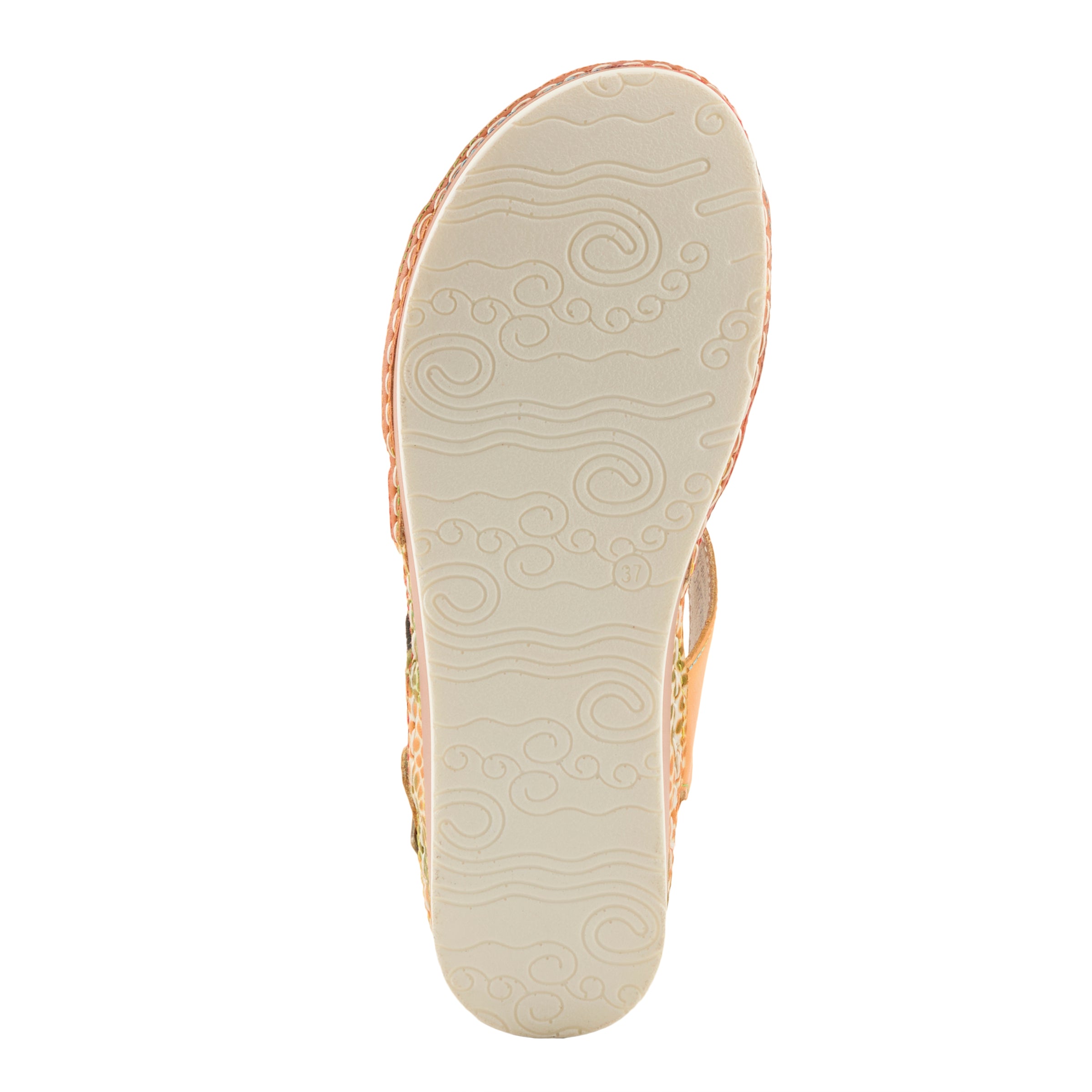 L'Artiste L'ARTISTE SUMACAH SANDAL sandal in lilac multi with handcrafted leather design