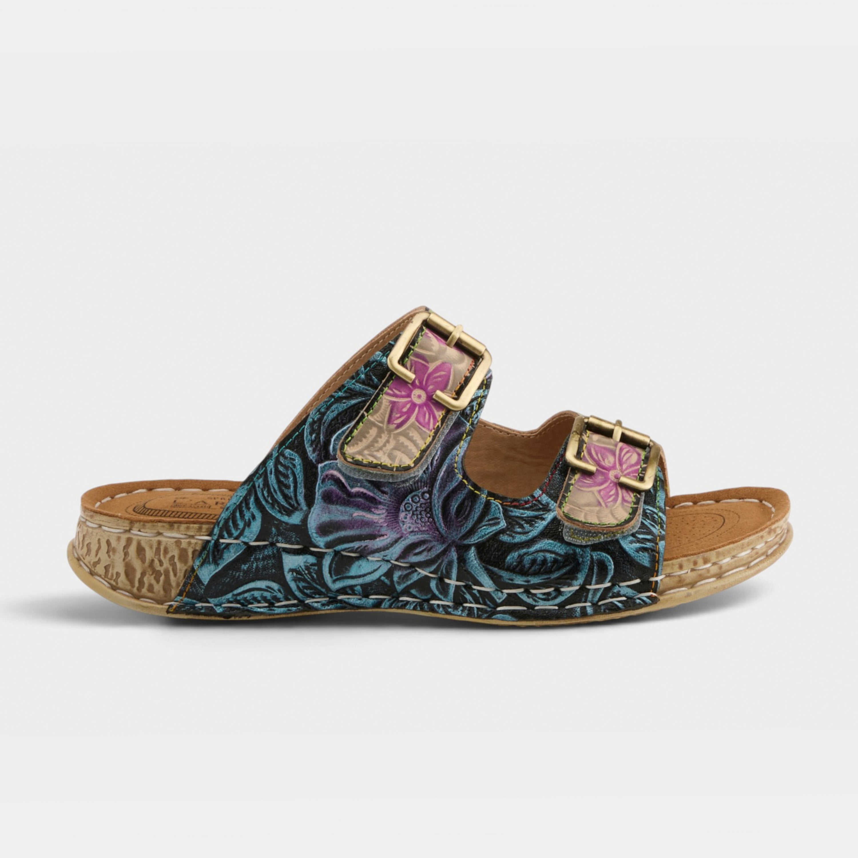 L'Artiste Sunjai sandals in Grey Multi, hero view
