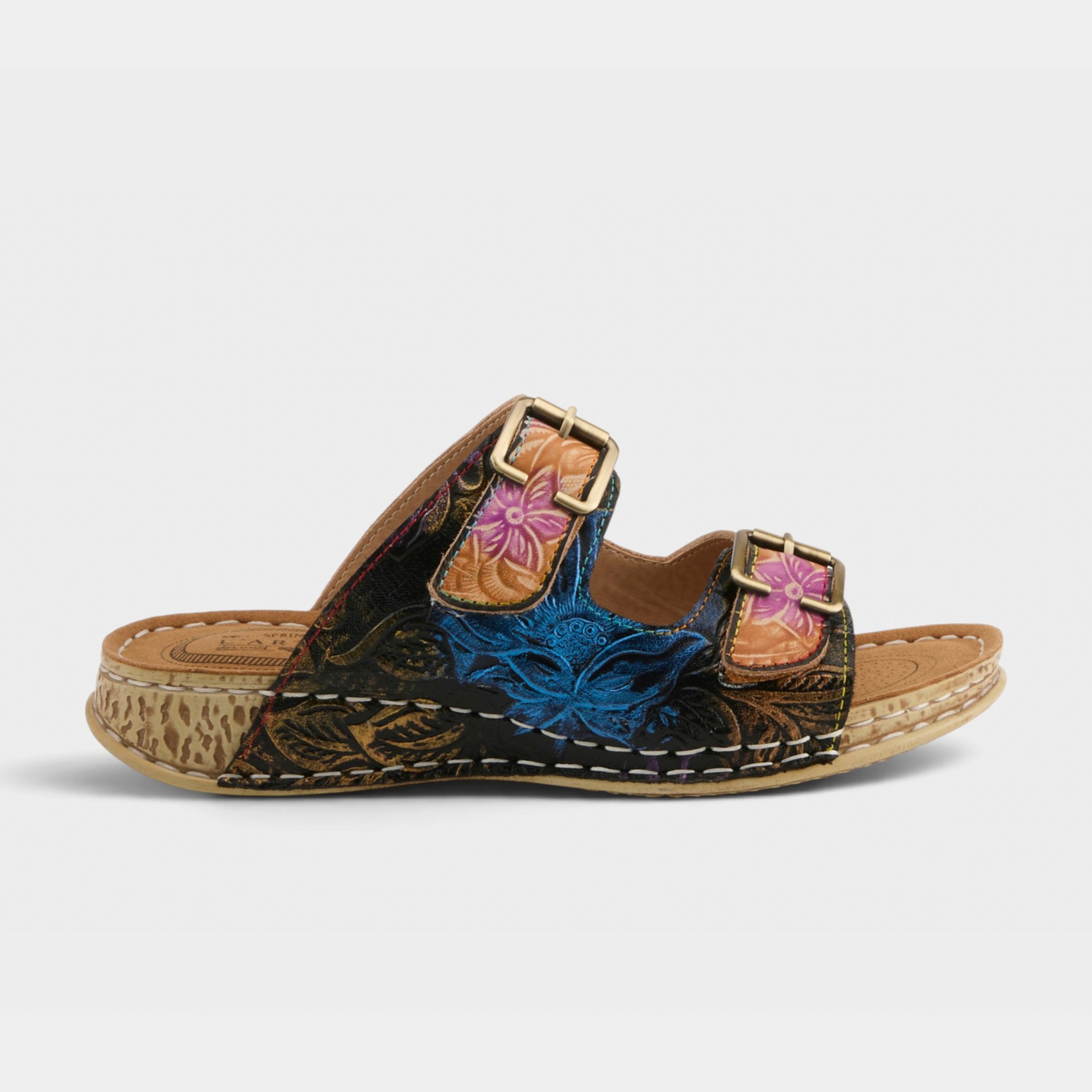 L'Artiste Sunjai sandals in Tan Multi, hero view