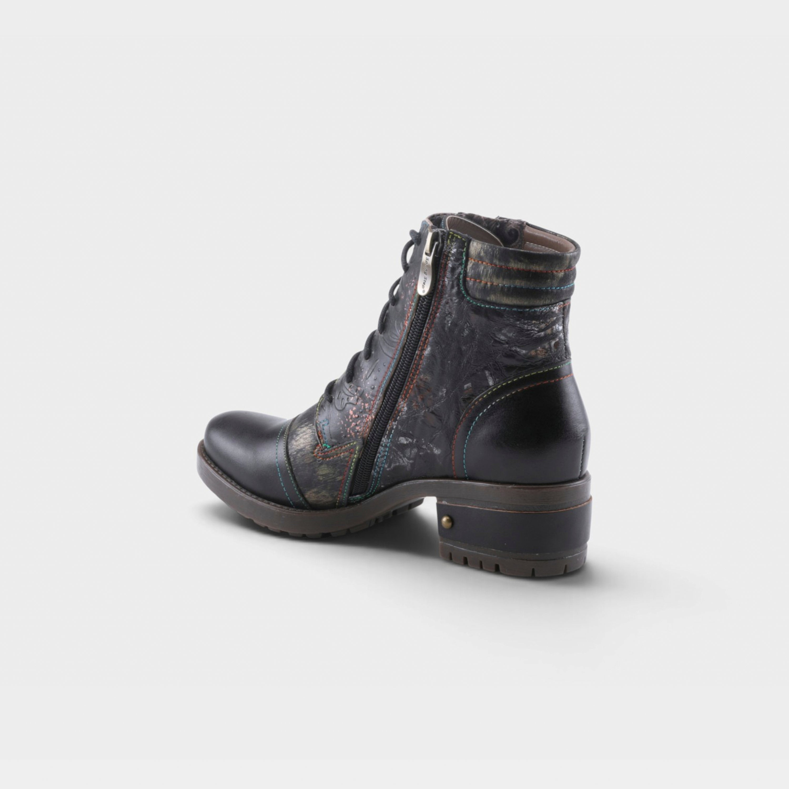 L'Artiste Sunsetride boots in Black Multi, alternate angle view