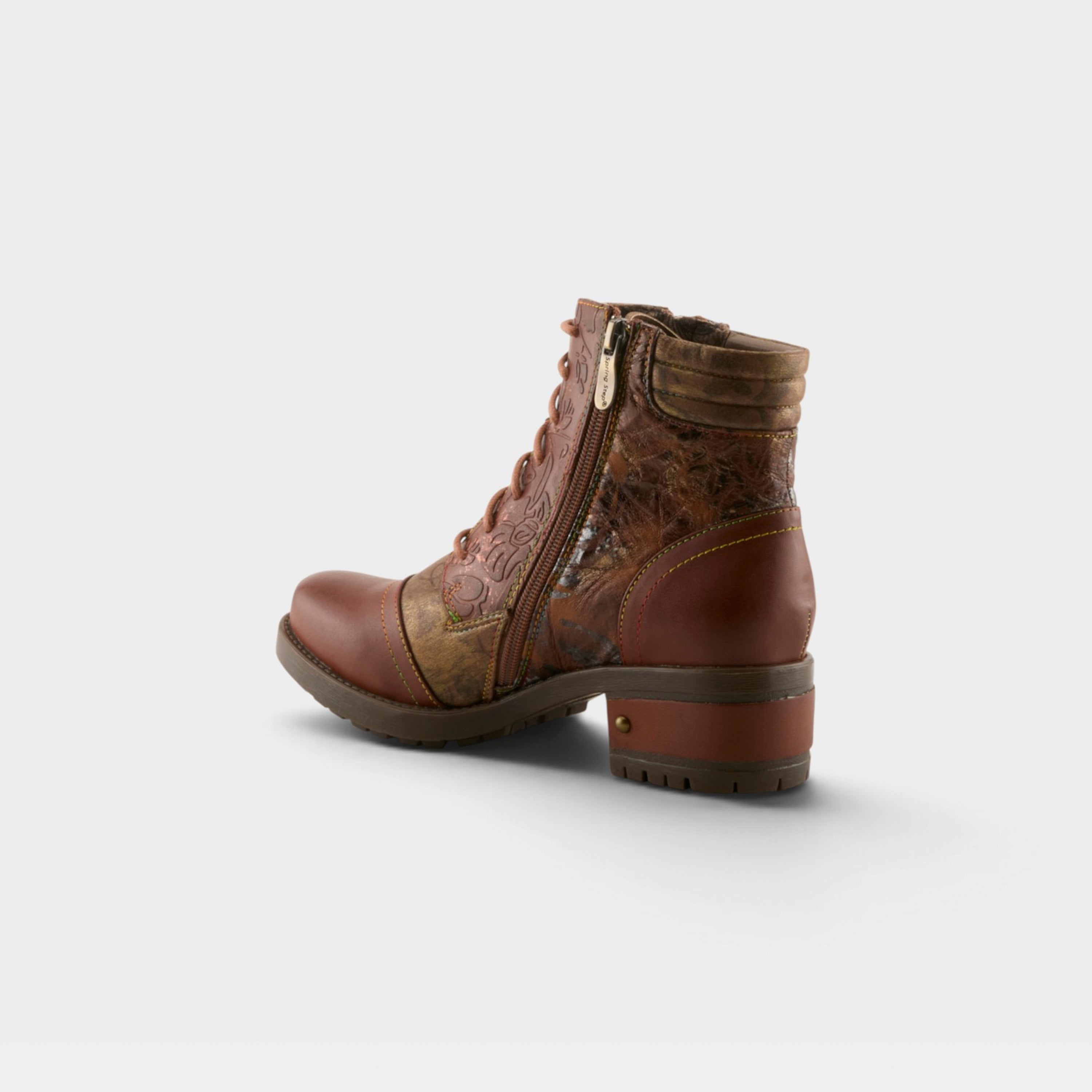 L'Artiste Sunsetride boots in Medium Brown Multi, alternate angle view