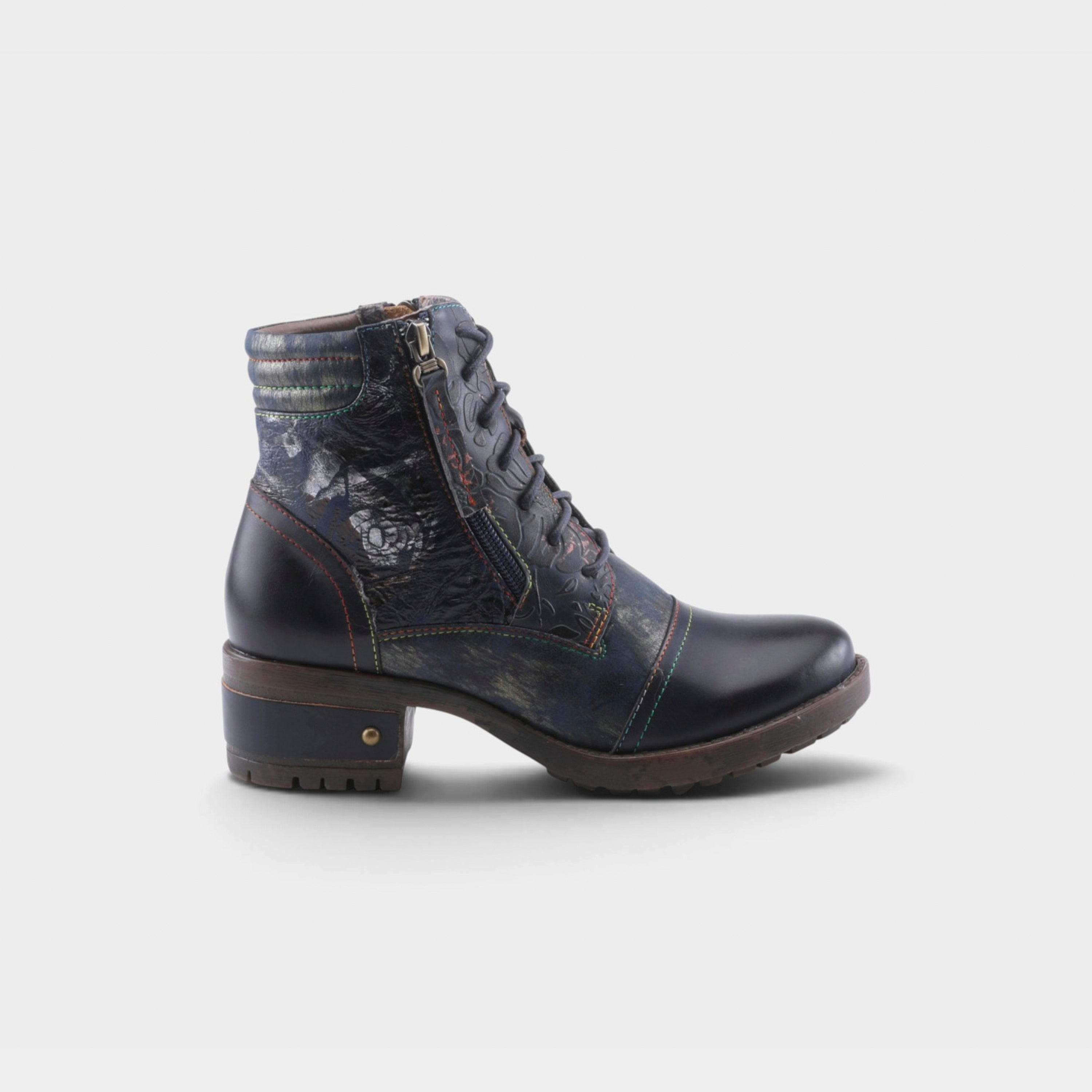 L'Artiste Sunsetride boots in Navy Multi, hero view