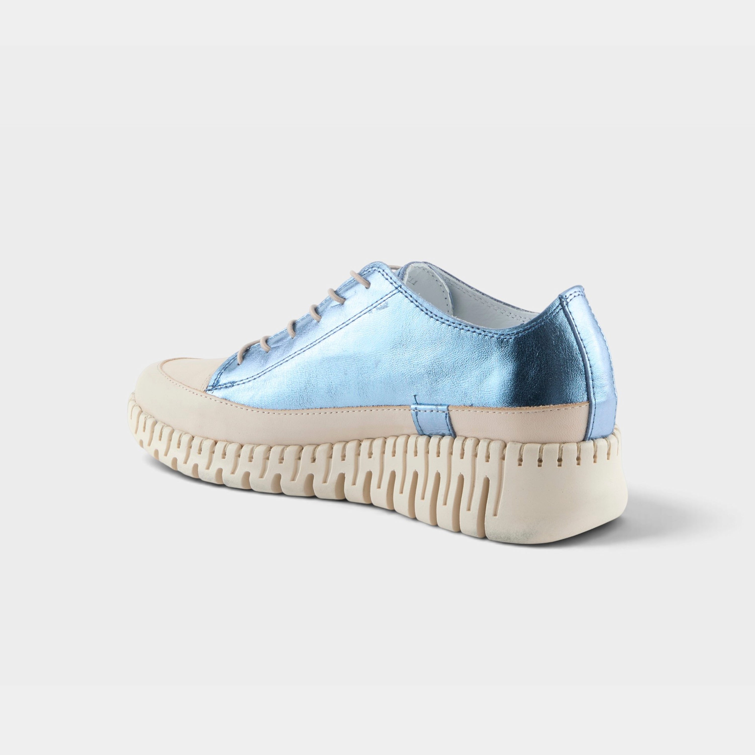 Spring Step Surana-Glo Blue Metallic Sandal