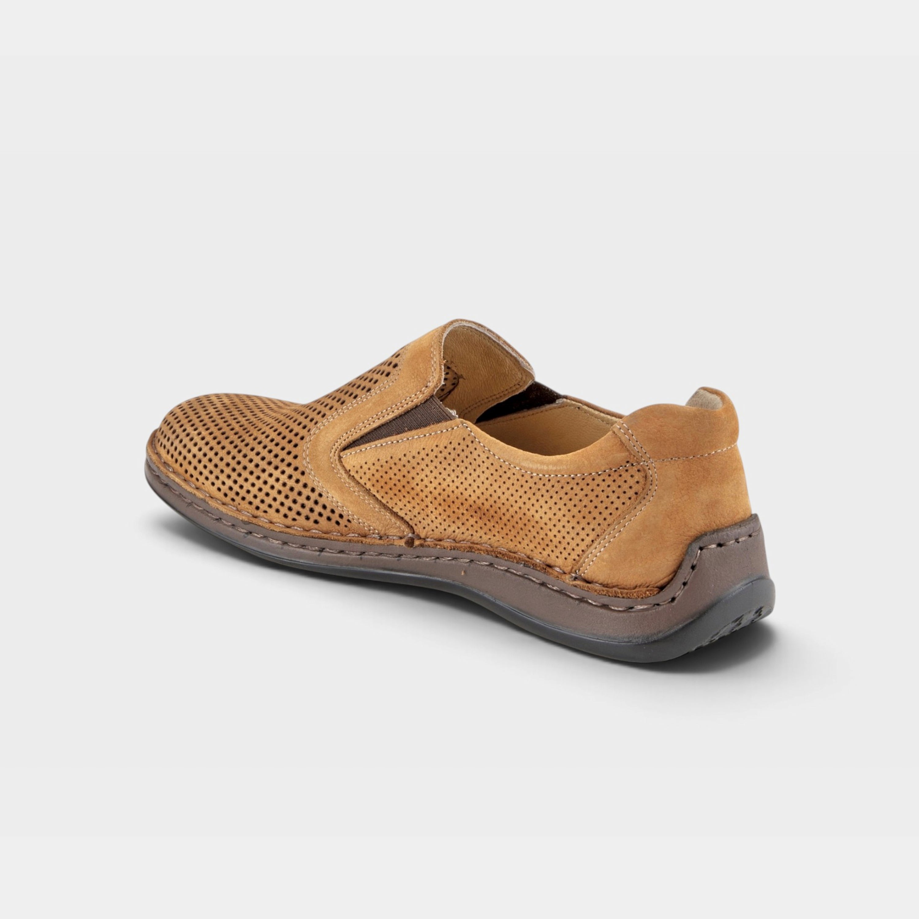 Spring Step Men Surano Cognac Nubuck Slip-On Shoe