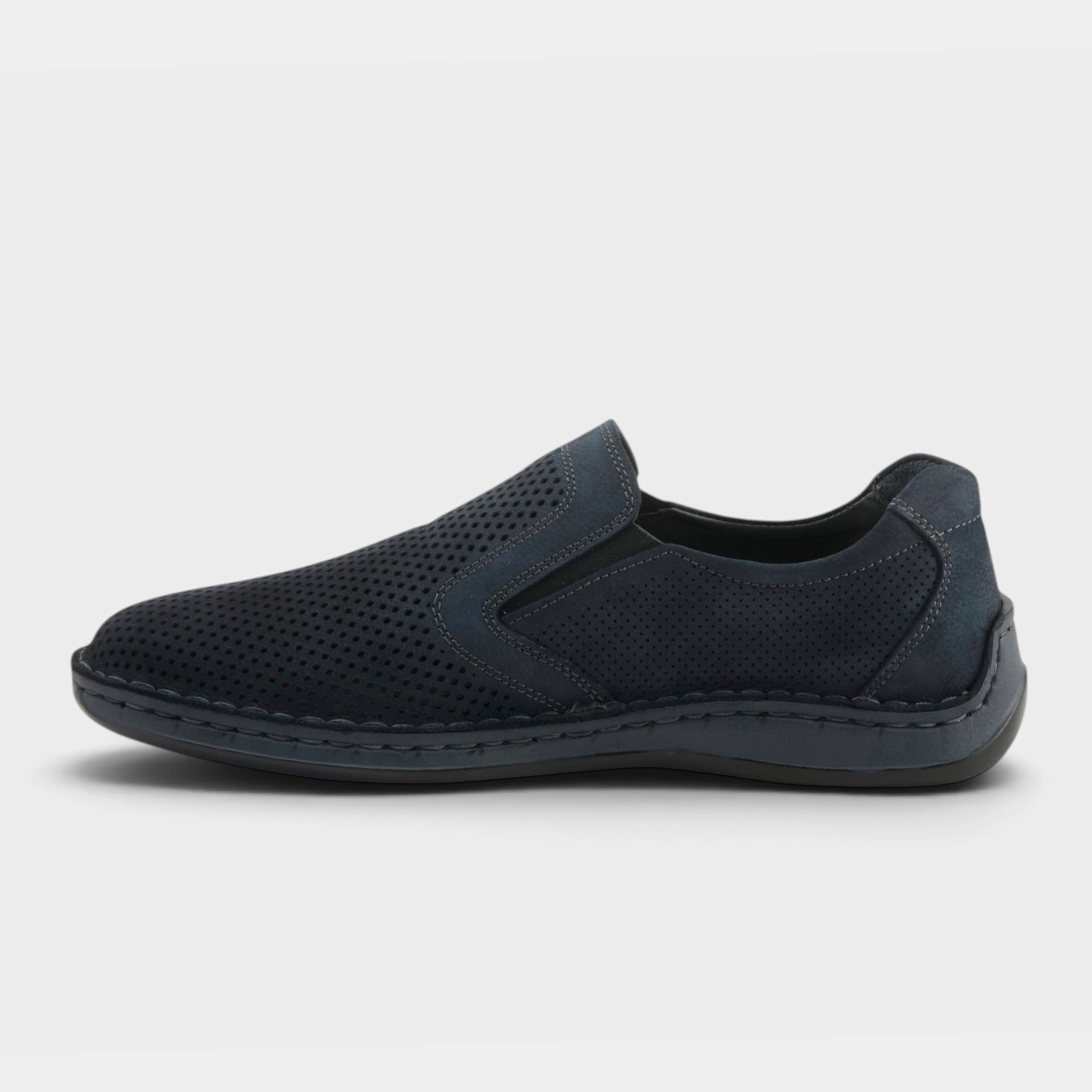 Spring Step Men Surano Navy Nubuck Slip-On Shoe
