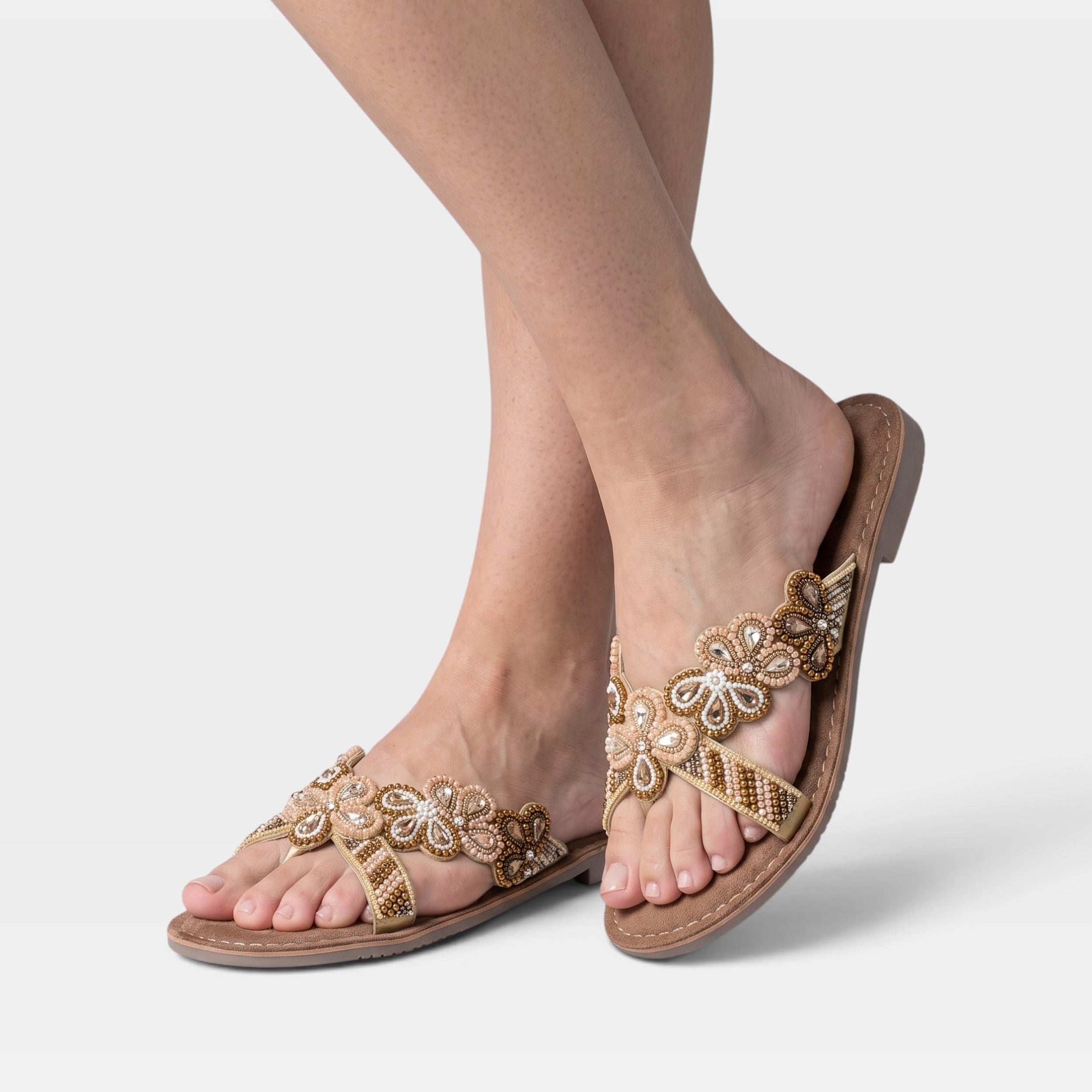 Azura Sweetums Beige Multi Sandal
