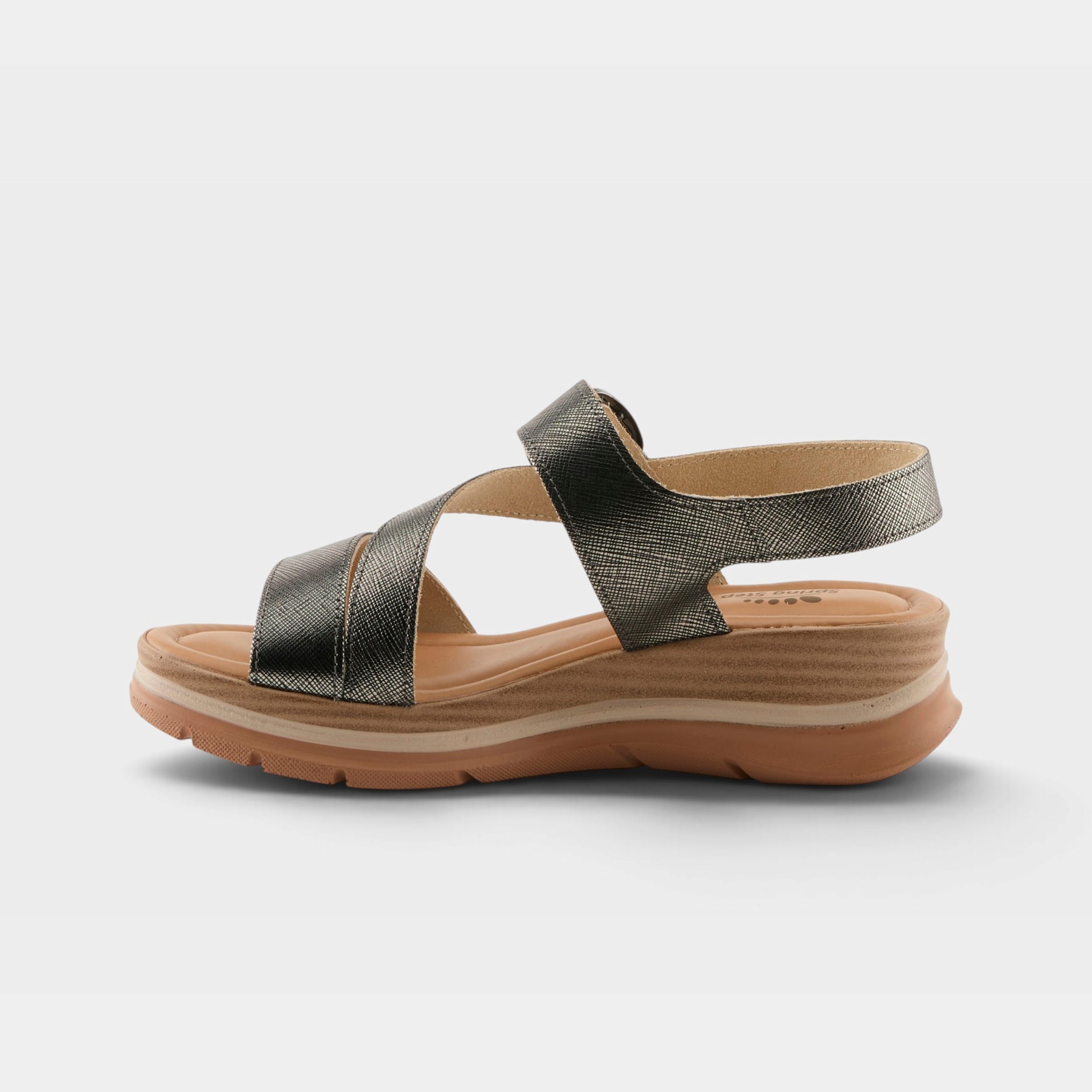 Spring Step Taliah Pewter Sandal